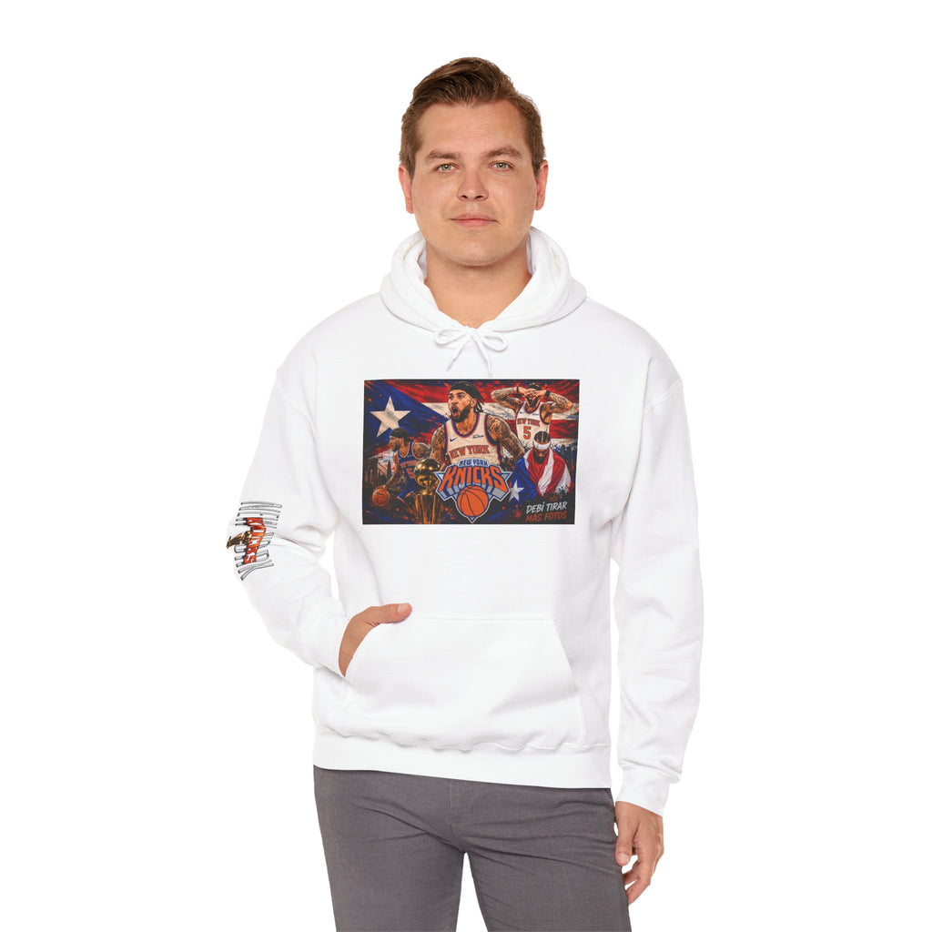 NY-K Retro Player Collage Hoodie — Basketball Fan Sweatshirt