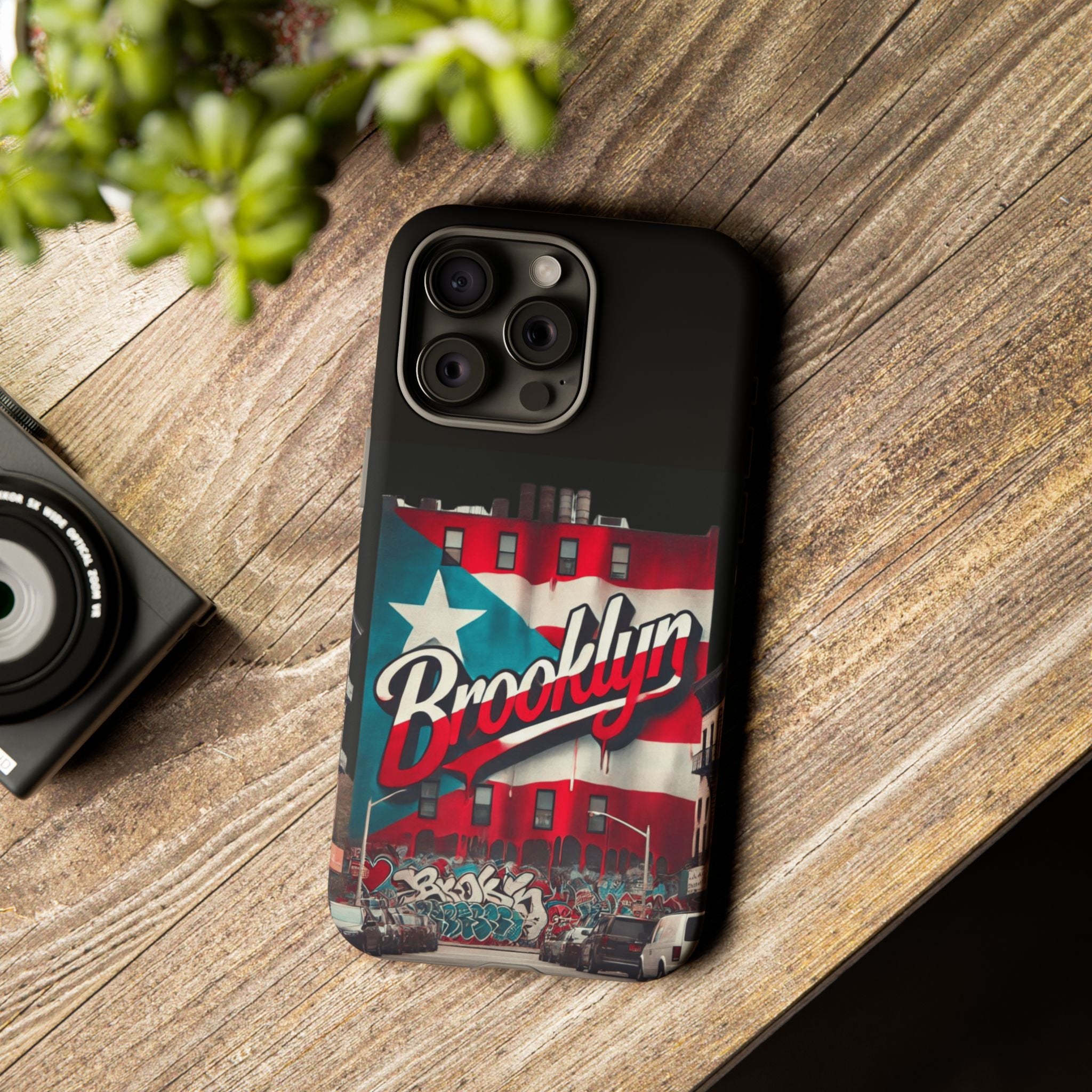 Brooklyn Street Art Phone Case  Urban Graffiti Protective Cover
