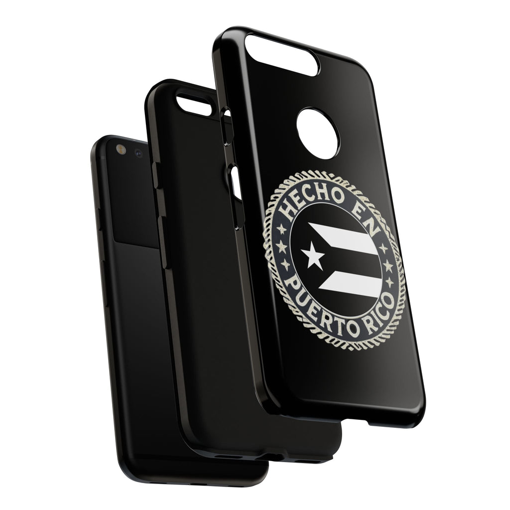 Hecho en Puerto Rico Phone Case  Puerto Rican Flag Emblem Tough Protective Cover