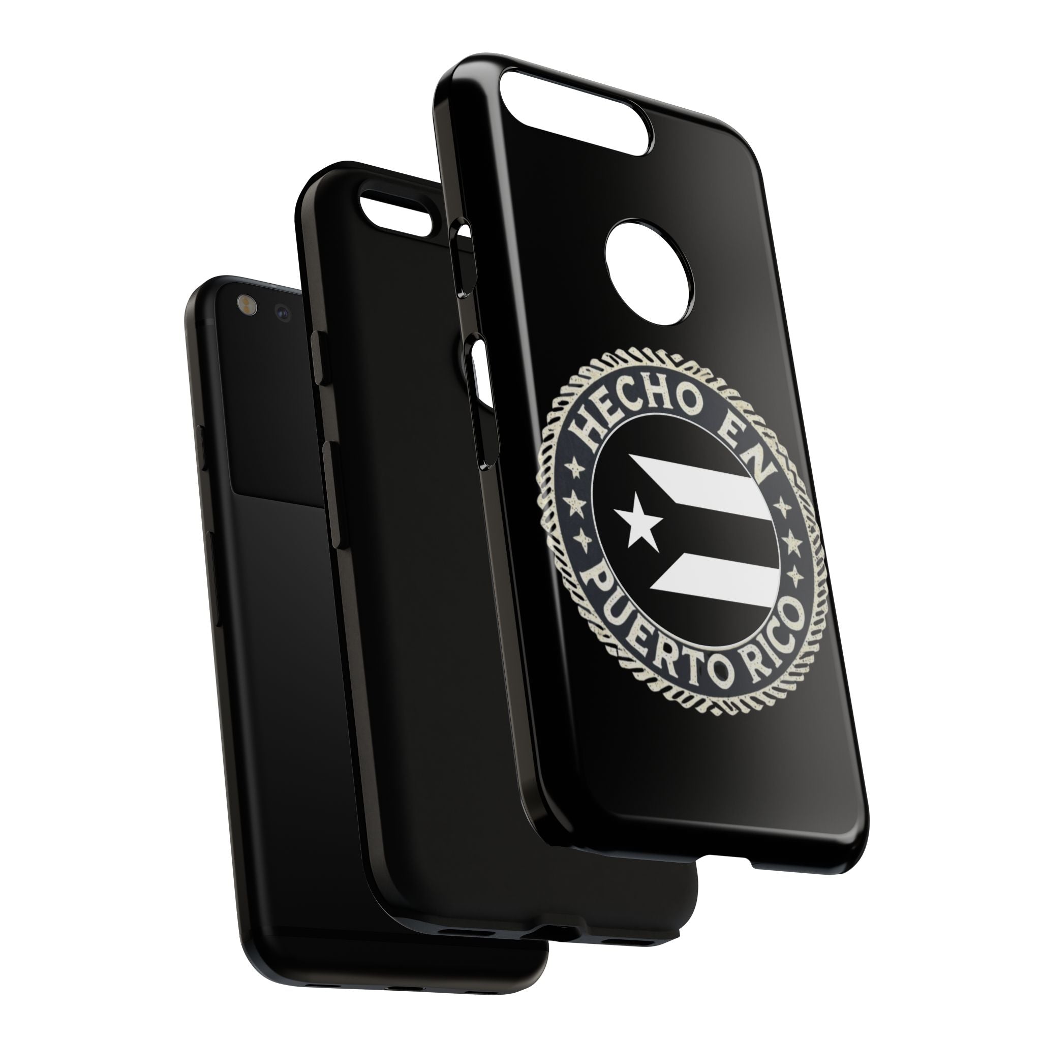 Hecho en Puerto Rico Phone Case  Puerto Rican Flag Emblem Tough Protective Cover