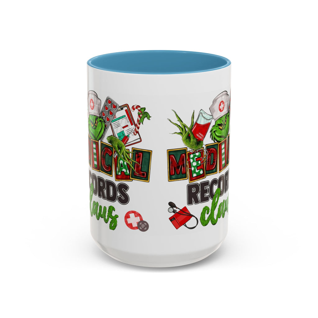 Medical Records Claus Coffee Mug — Funny Holiday Nurse & Medical Staff Gift (11/15oz) Medical Christmas Mug,