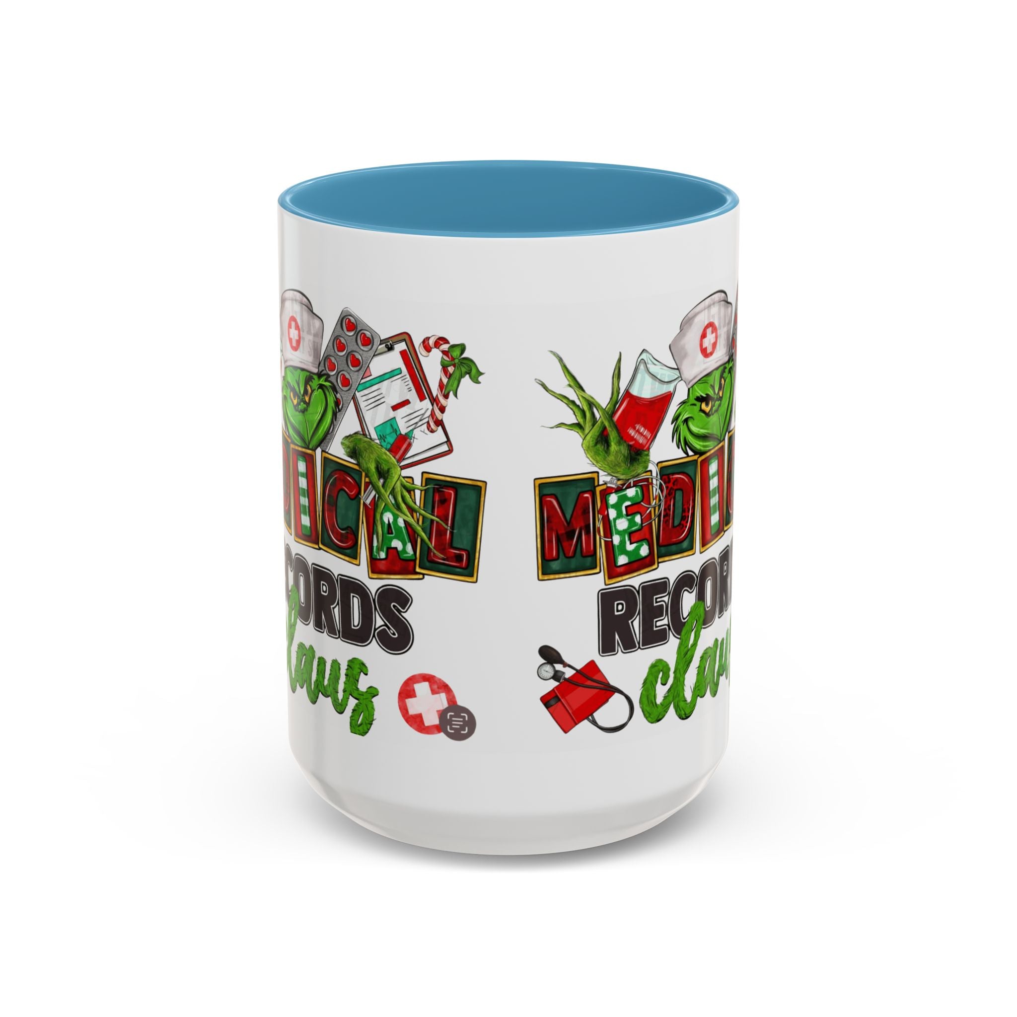 Medical Records Claus Coffee Mug — Funny Holiday Nurse & Medical Staff Gift (11/15oz) Medical Christmas Mug,