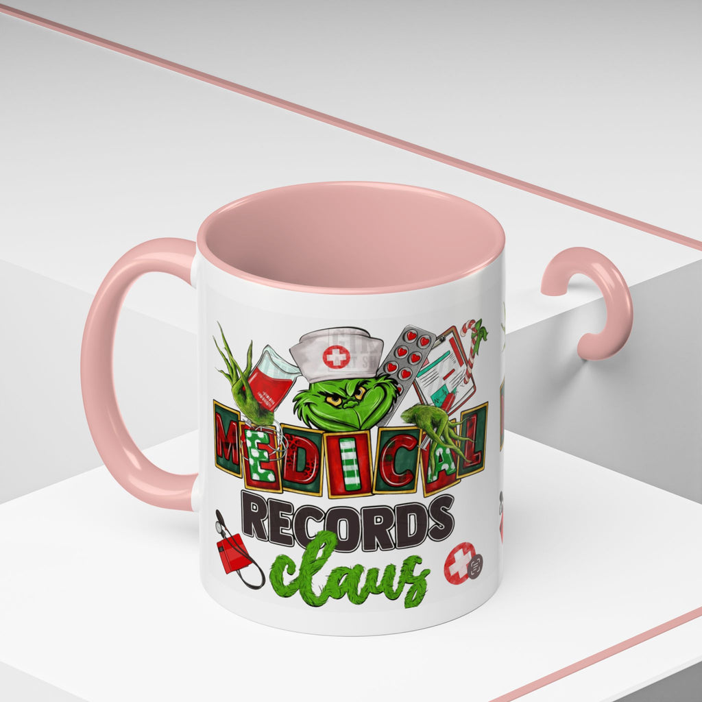 Medical Records Claus Coffee Mug — Funny Holiday Nurse & Medical Staff Gift (11/15oz) Medical Christmas Mug,