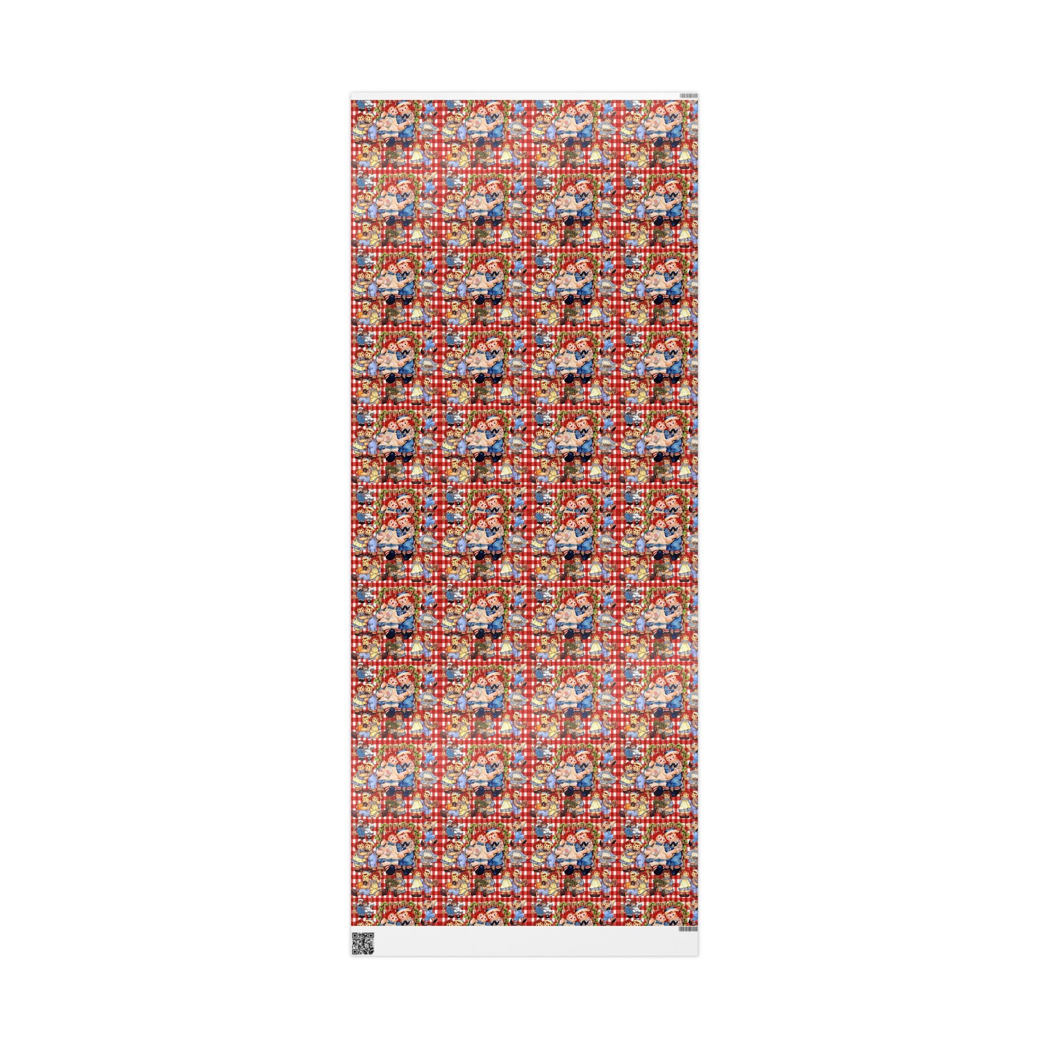 Wrapping Paper Roll — Colorful Picnic Cartoon Pattern (Holiday & Birthday Gift Wrap)