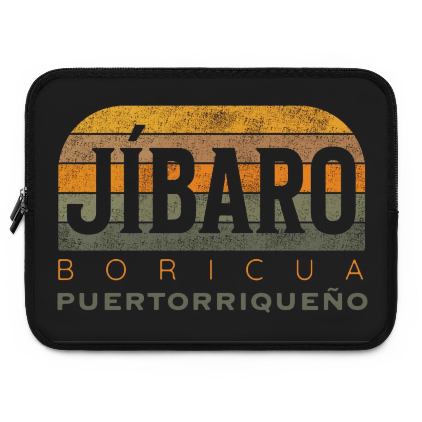 Jíbaro Boricua Laptop Sleeve – Puerto Riqueño Vintage Stripes