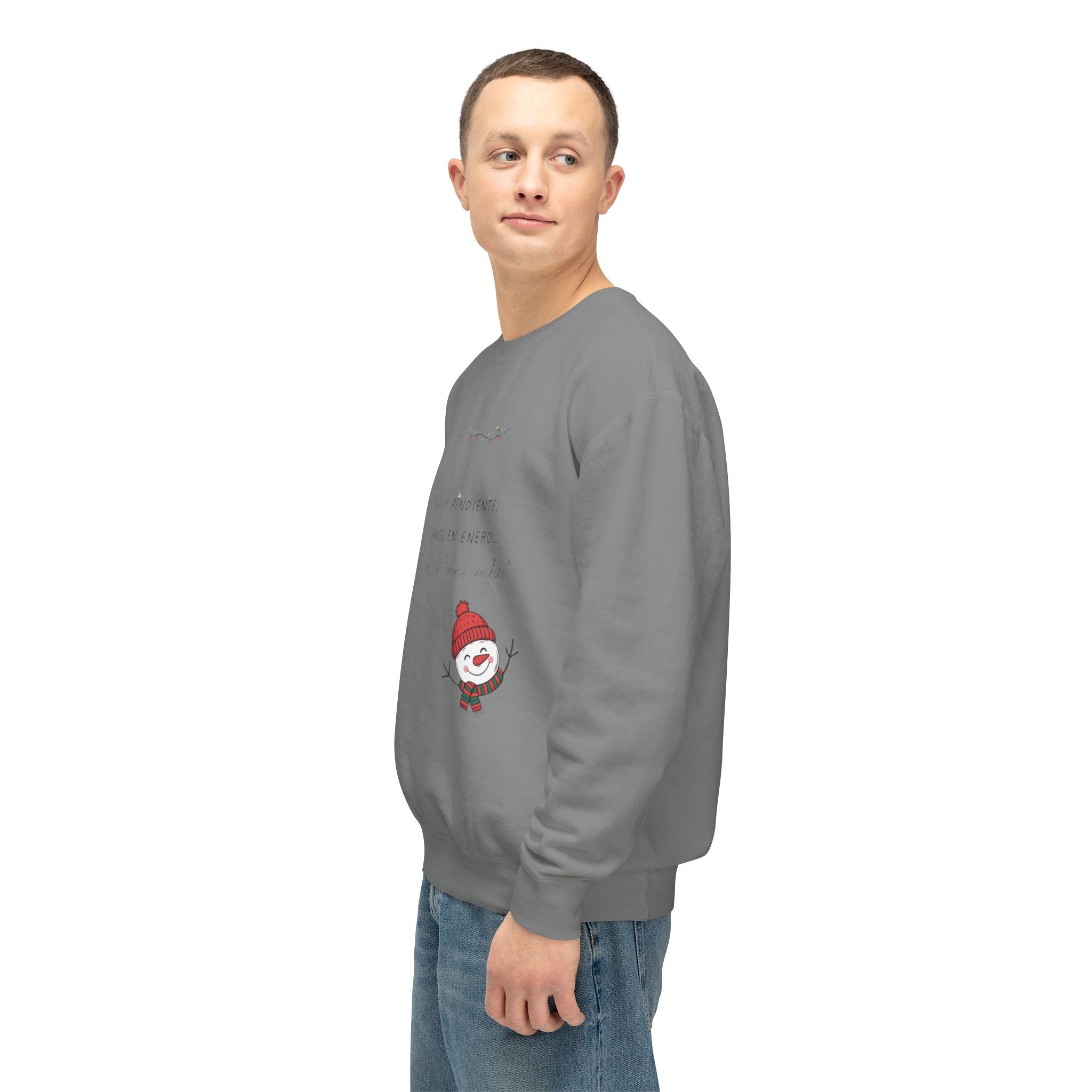 Snowman Crewneck Sweatshirt  Cute Holiday Snowman Pullover