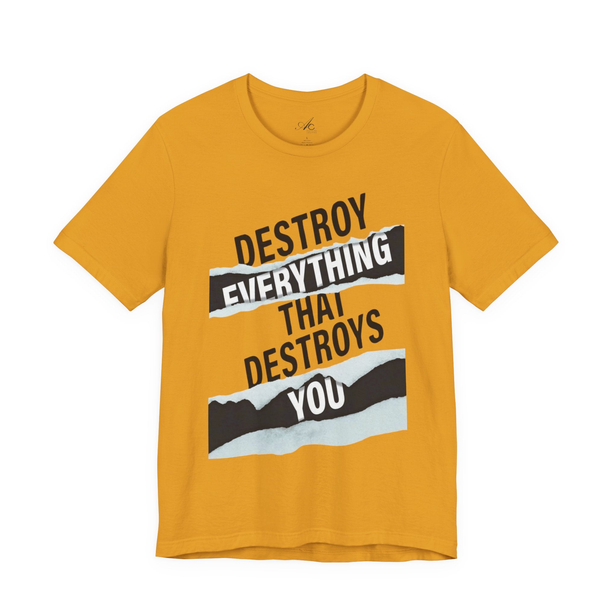 Destroy Everything That Destroys You T-Shirt  Bold Typographic Graphic Tee