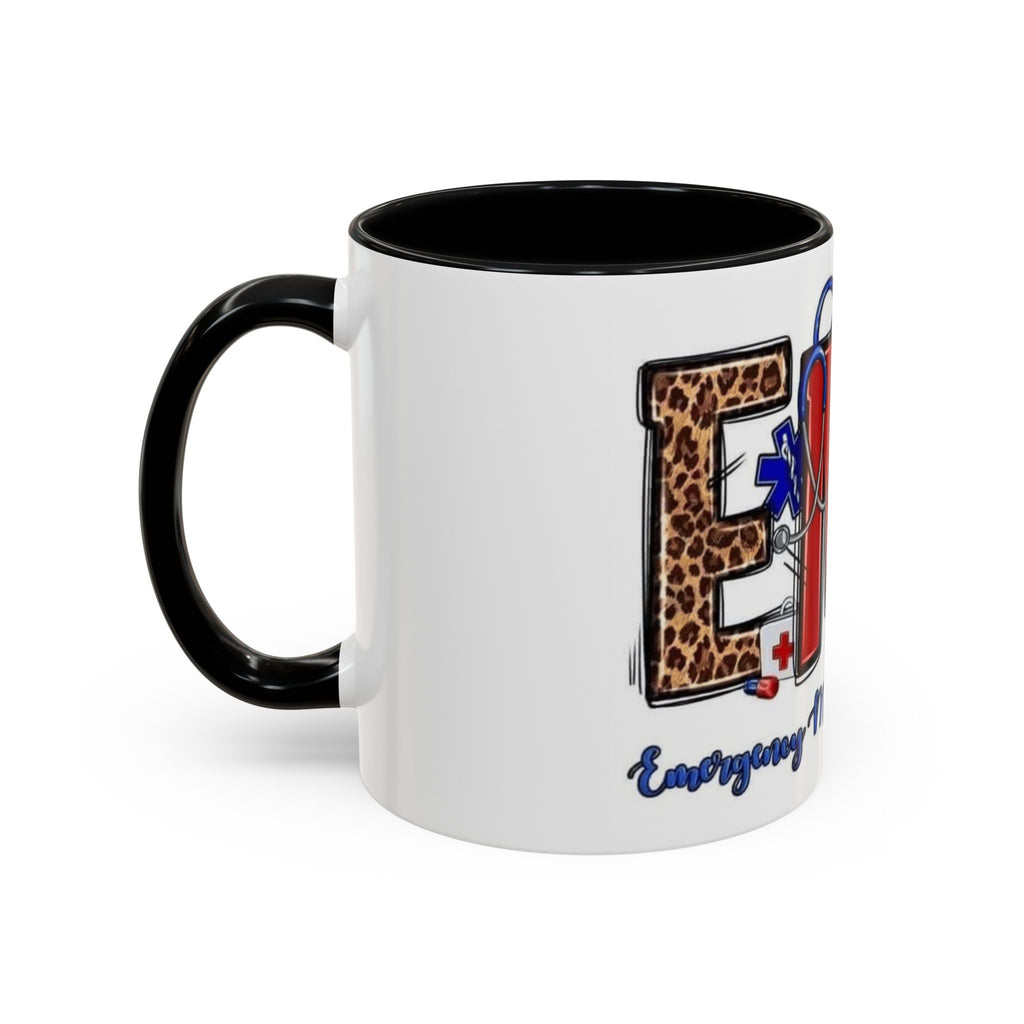 EMT Coffee Mug — Emergency Medical Technician Ambulance Stethoscope Design (11/15oz) Medical Christmas Mug