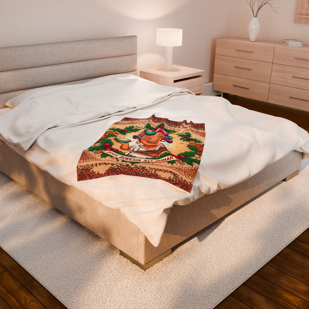 Loving blanket made just for GrandmaVelveteen Plush Blanket  100% Boricua Holiday Kitchen Mama Design