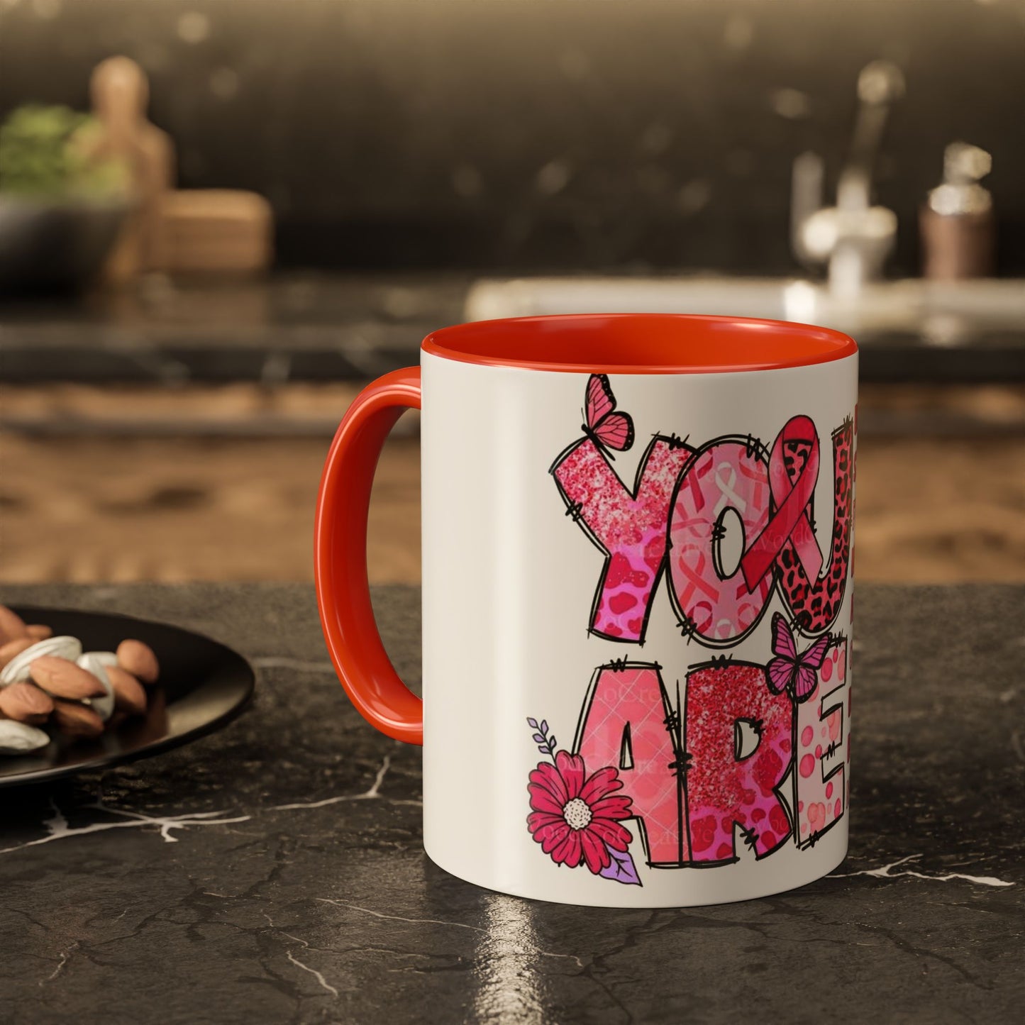 Cancer Hope Collection Empowering Inspirational Mug for Breast Cancer Awareness