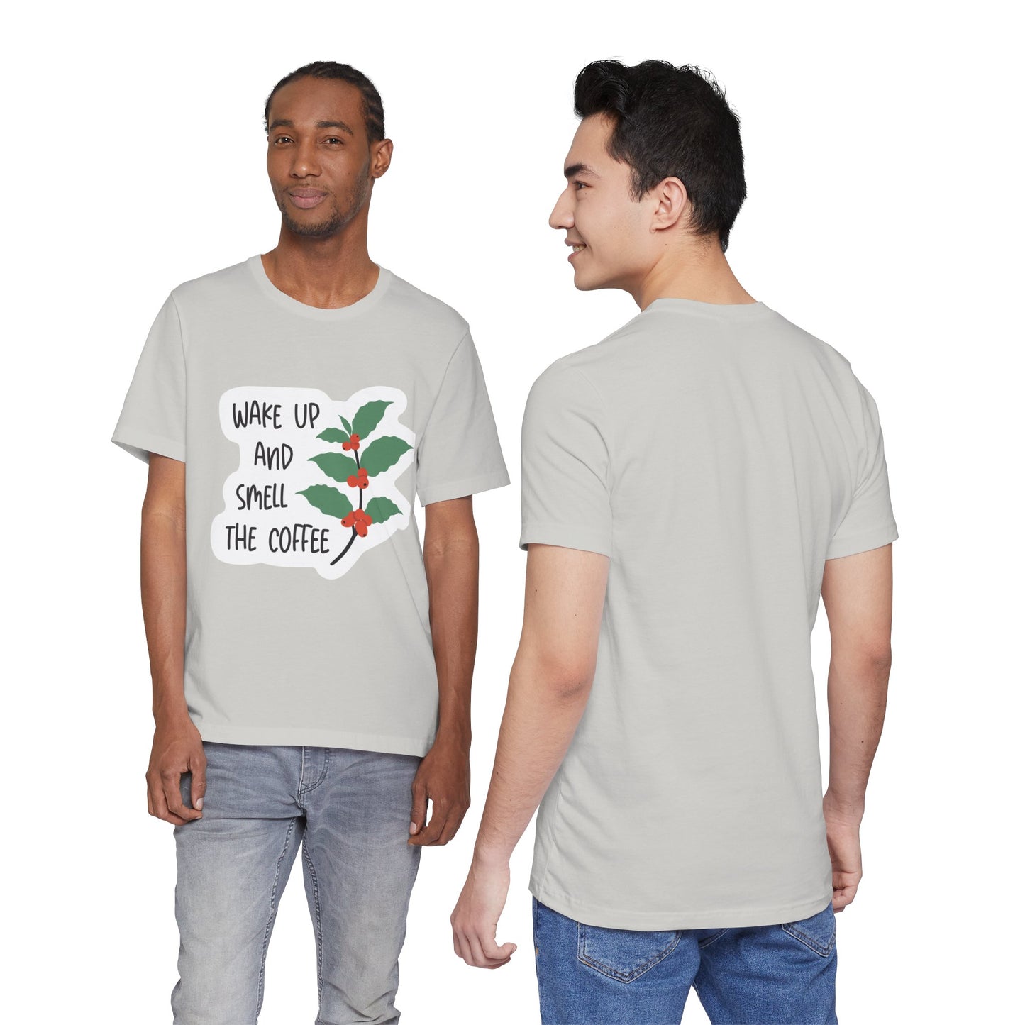 Wake Up and Smell the Coffee Tee  Coffee Plant Graphic T-Shirt