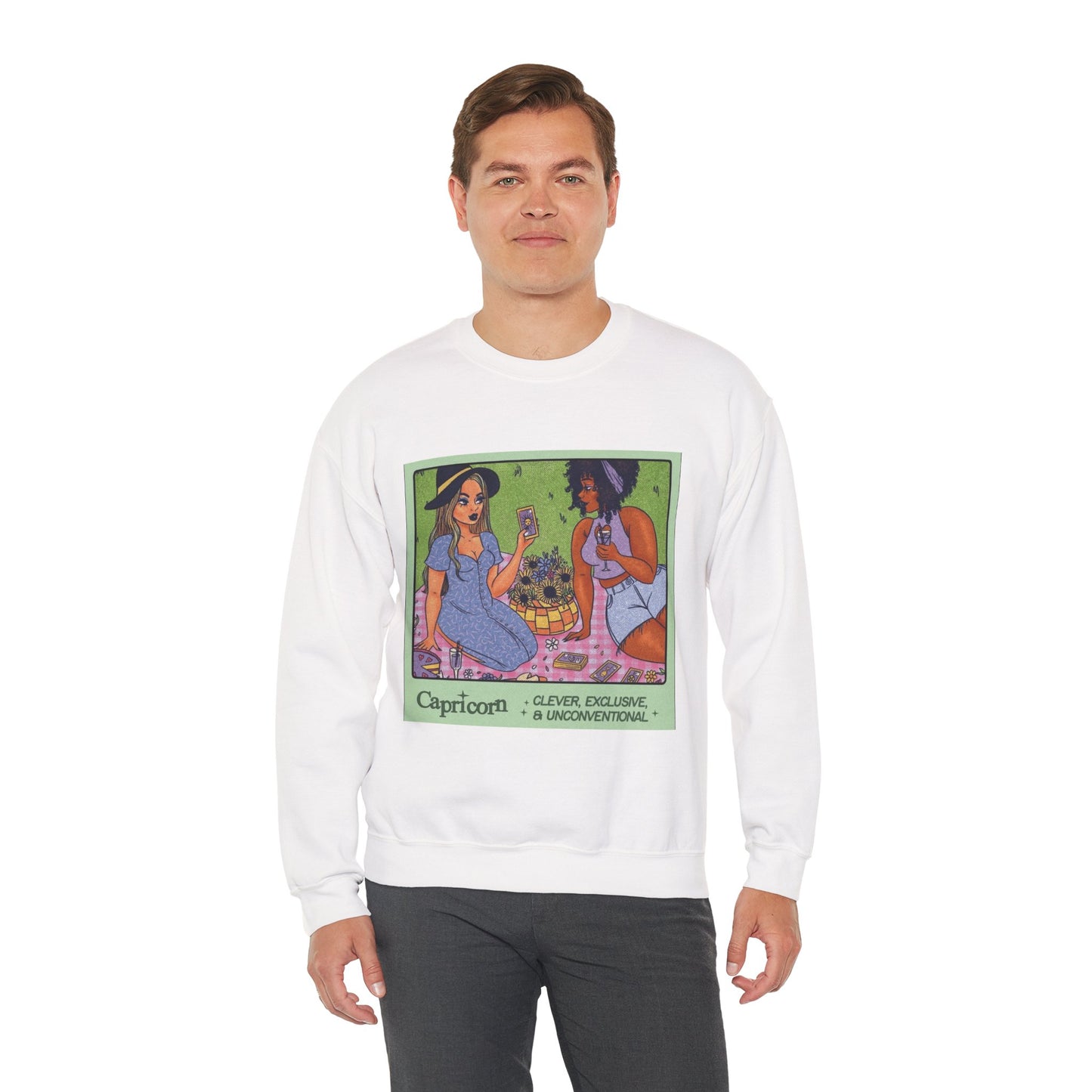 Spooky Vibes Only" Halloween Sweater  Capricorn Vibes Crewneck Sweatshirt, Cozy Unisex Apparel, Astrology Gift, Casual Layering Top