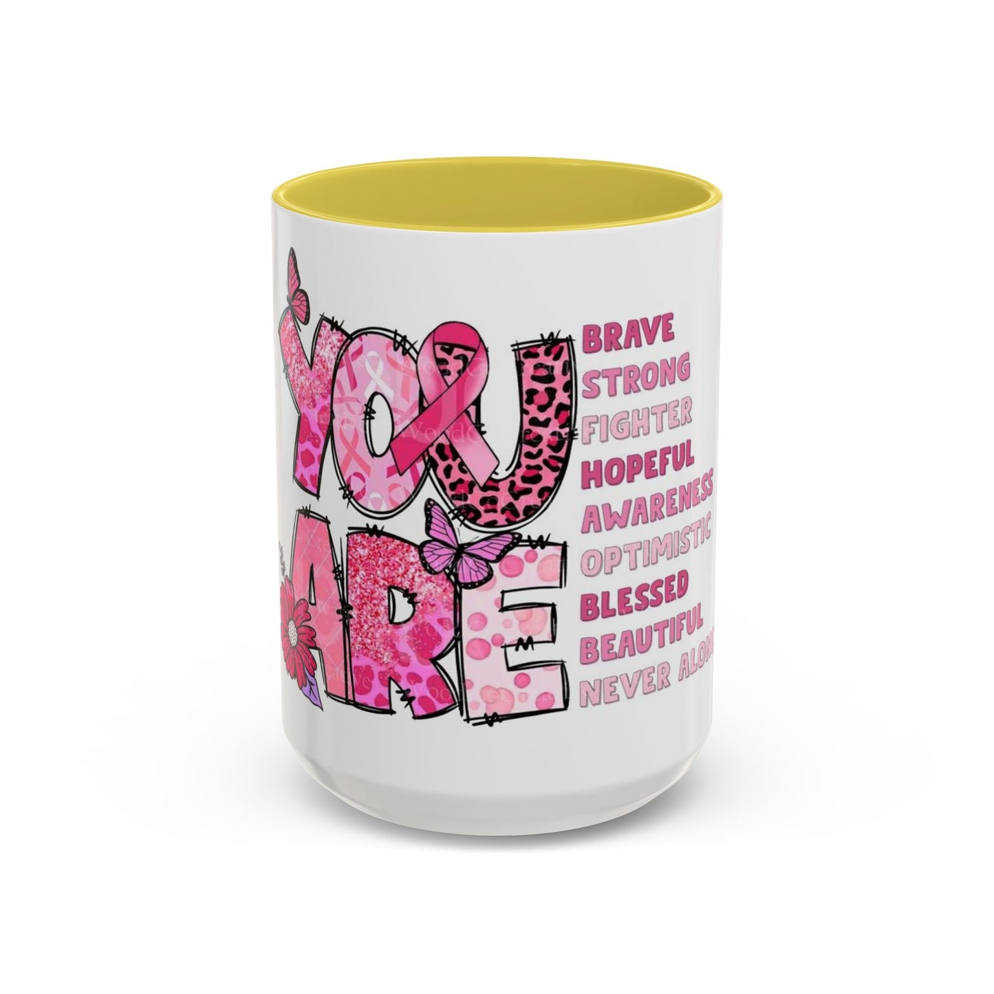 Cancer Hope Collection Empowering Inspirational Mug for Breast Cancer Awareness