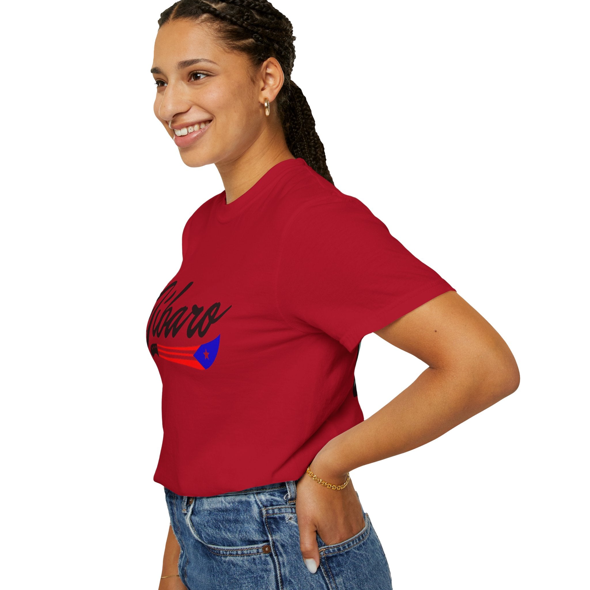 T-Shirt  "Jíbaro" Puerto Rican Heritage Tee (Back Machete  Sombrero de Paja Design) Puerto Rico’s Navidades