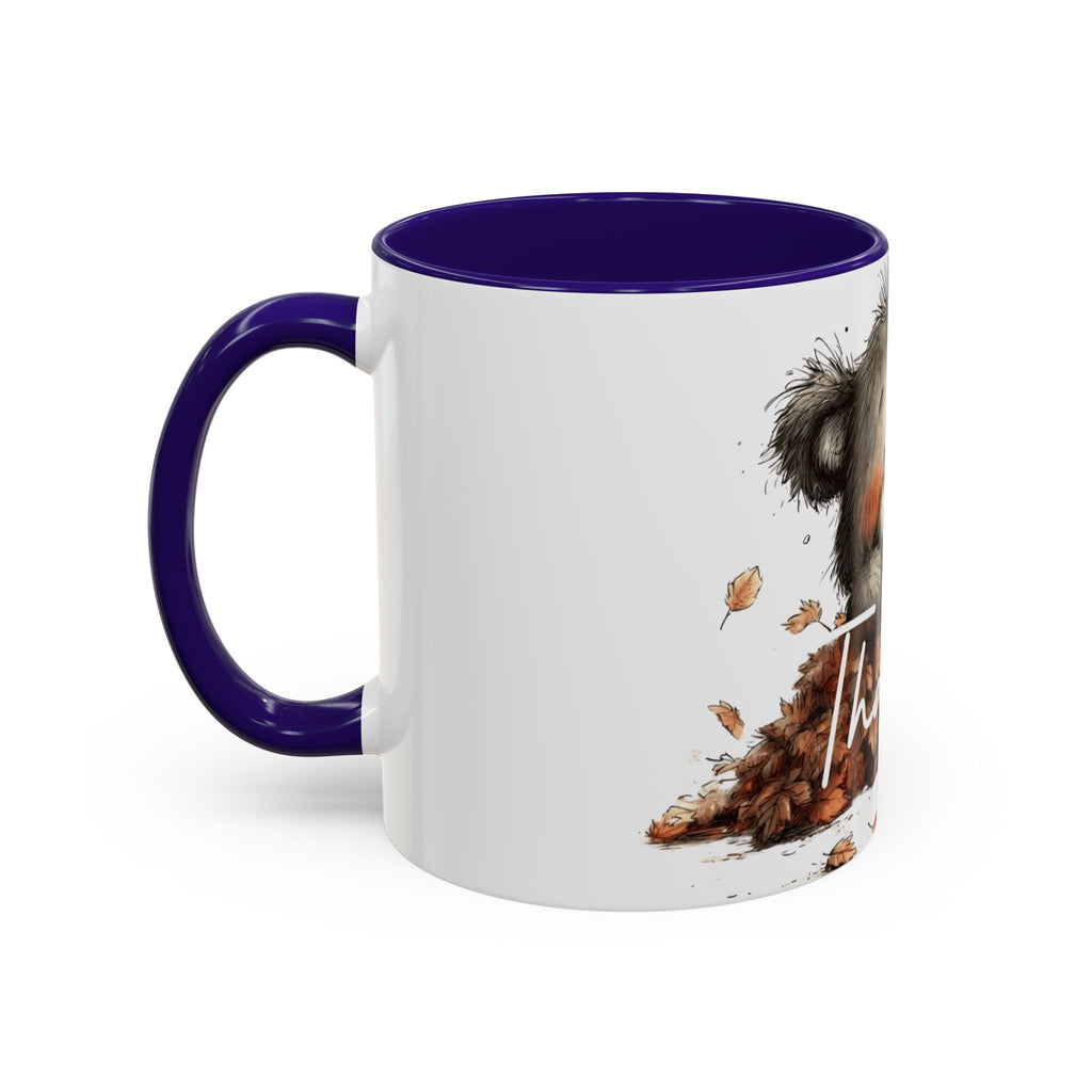 Thankful Bear Autumn Mug — Cute Fall Coffee Cup (11oz, 15oz)