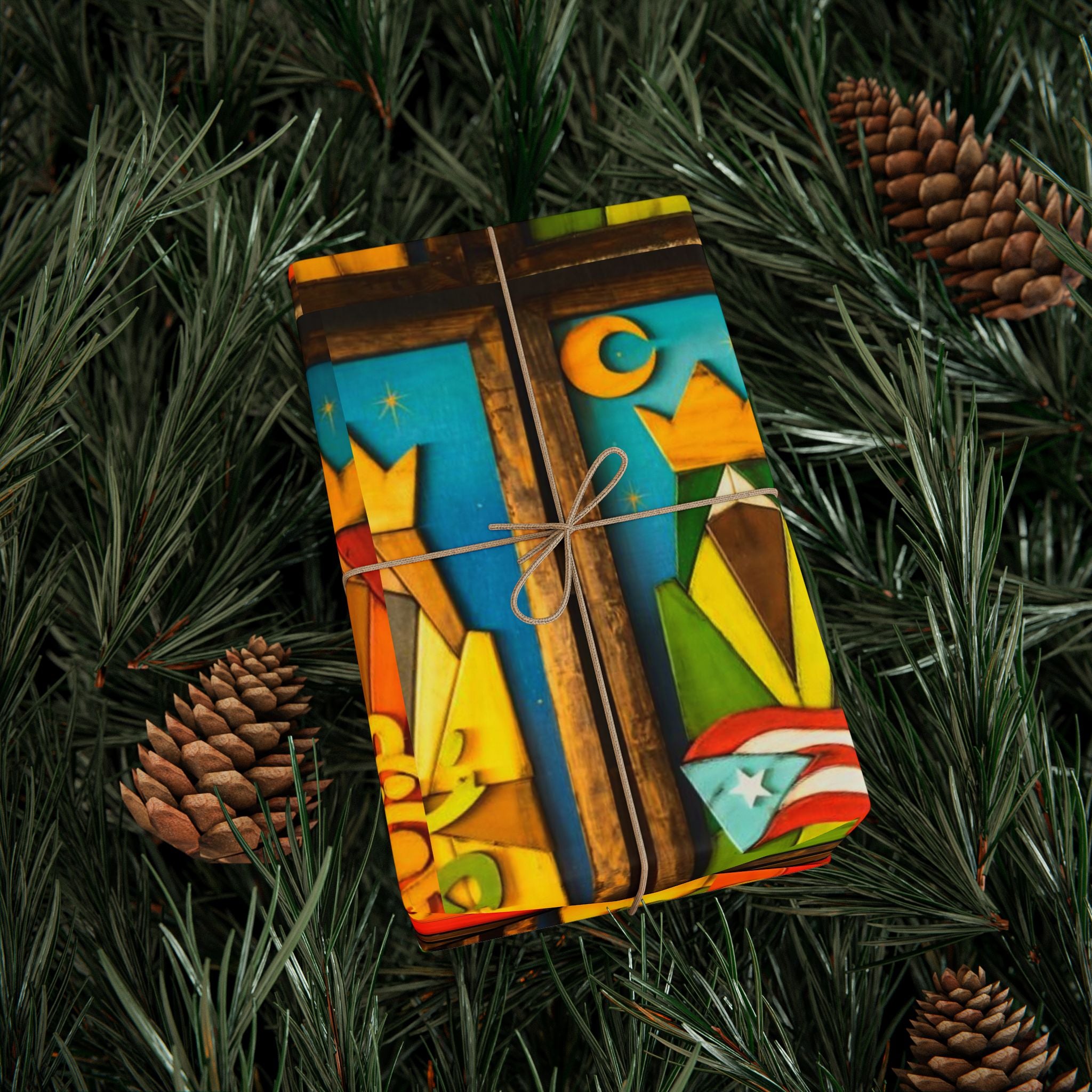 Navidad en Puerto Rico Wrapping Paper – Festive Boricua Holiday Gift Wrap 🇵🇷🎄