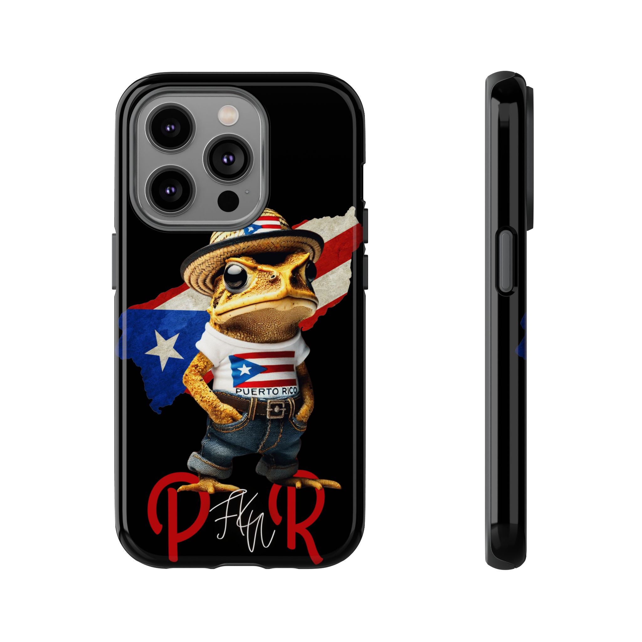 Puerto Rican Frog Tough Phone Case  Puerto Rico Flag Patriotic Protective Case