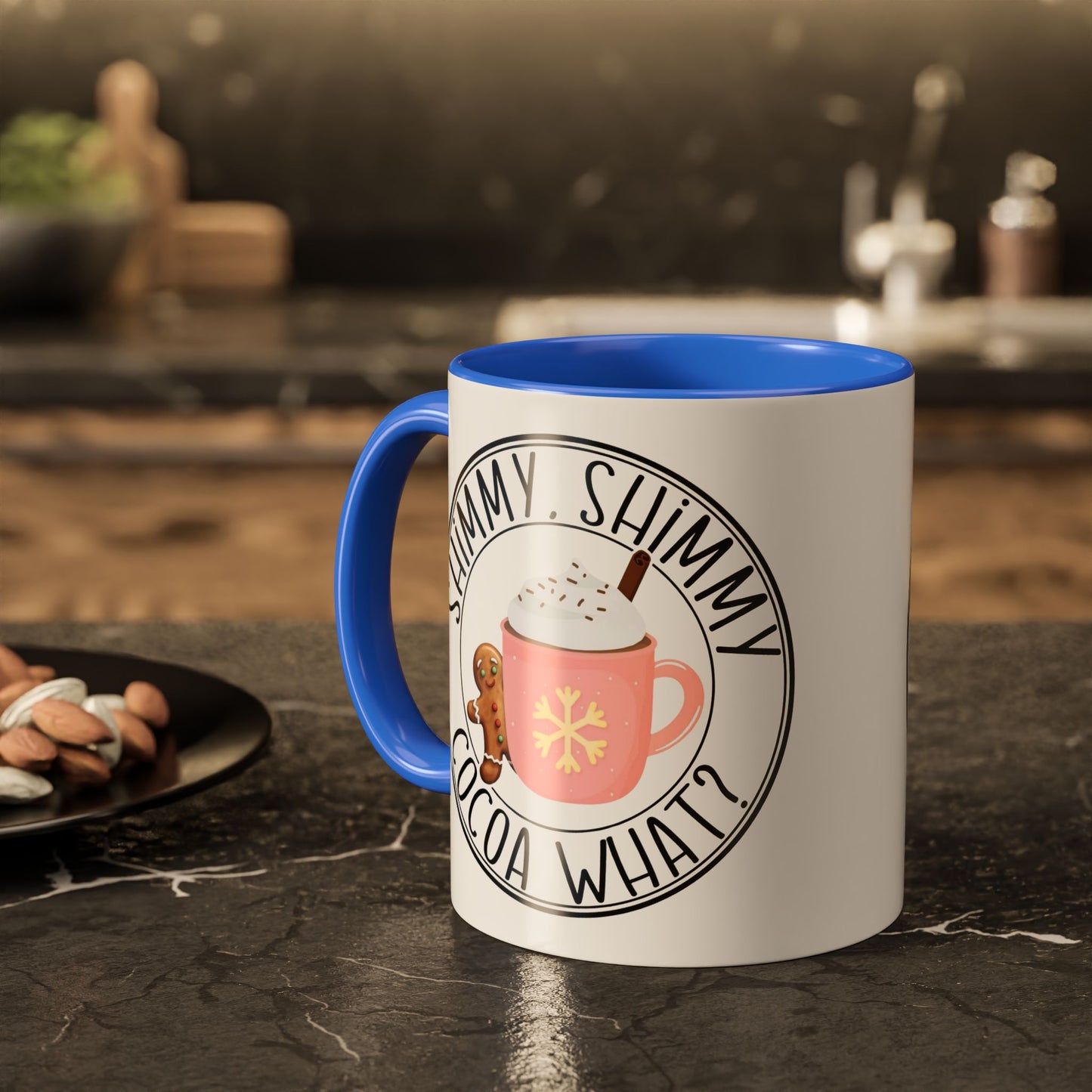 Cute Cocoa Mugs with Gingerbread Design Perfect for Winter Holiday CheerBeverage Cup Christmas Design