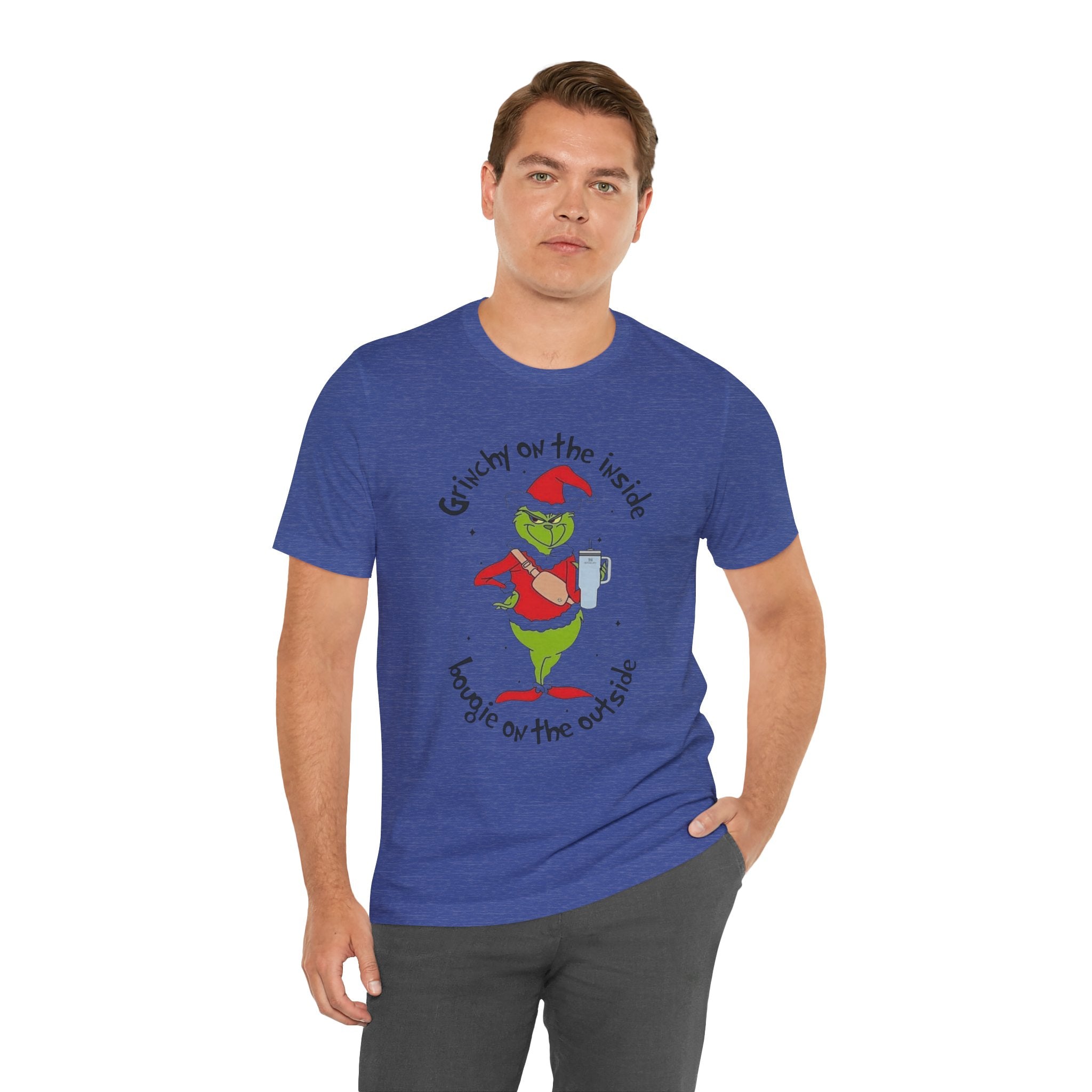 Grinch-Inspired Holiday Tee: 'Grinchy on the Inside, Boogie on the Outside'