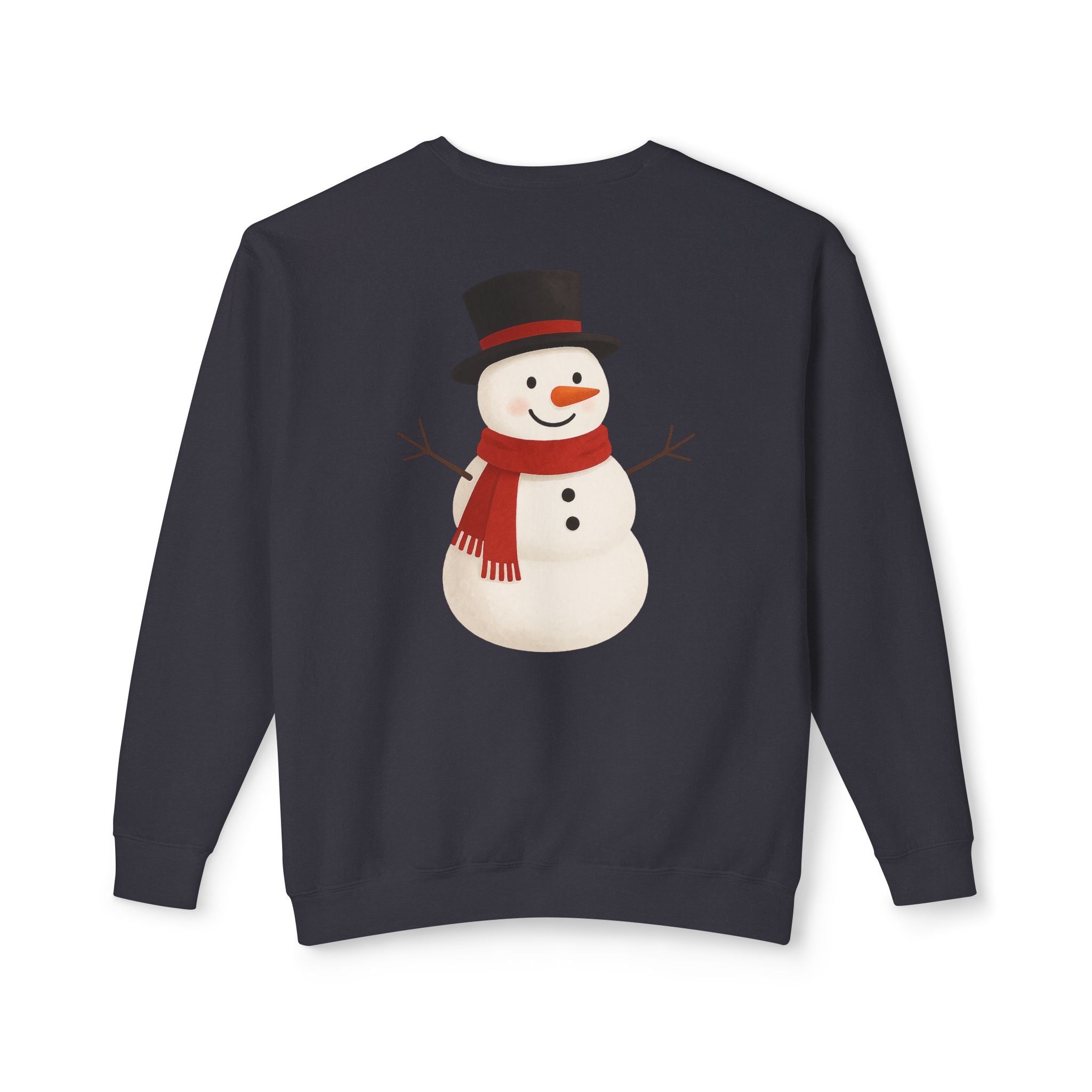 Snowman Crewneck Sweatshirt  Cute Holiday Snowman Pullover