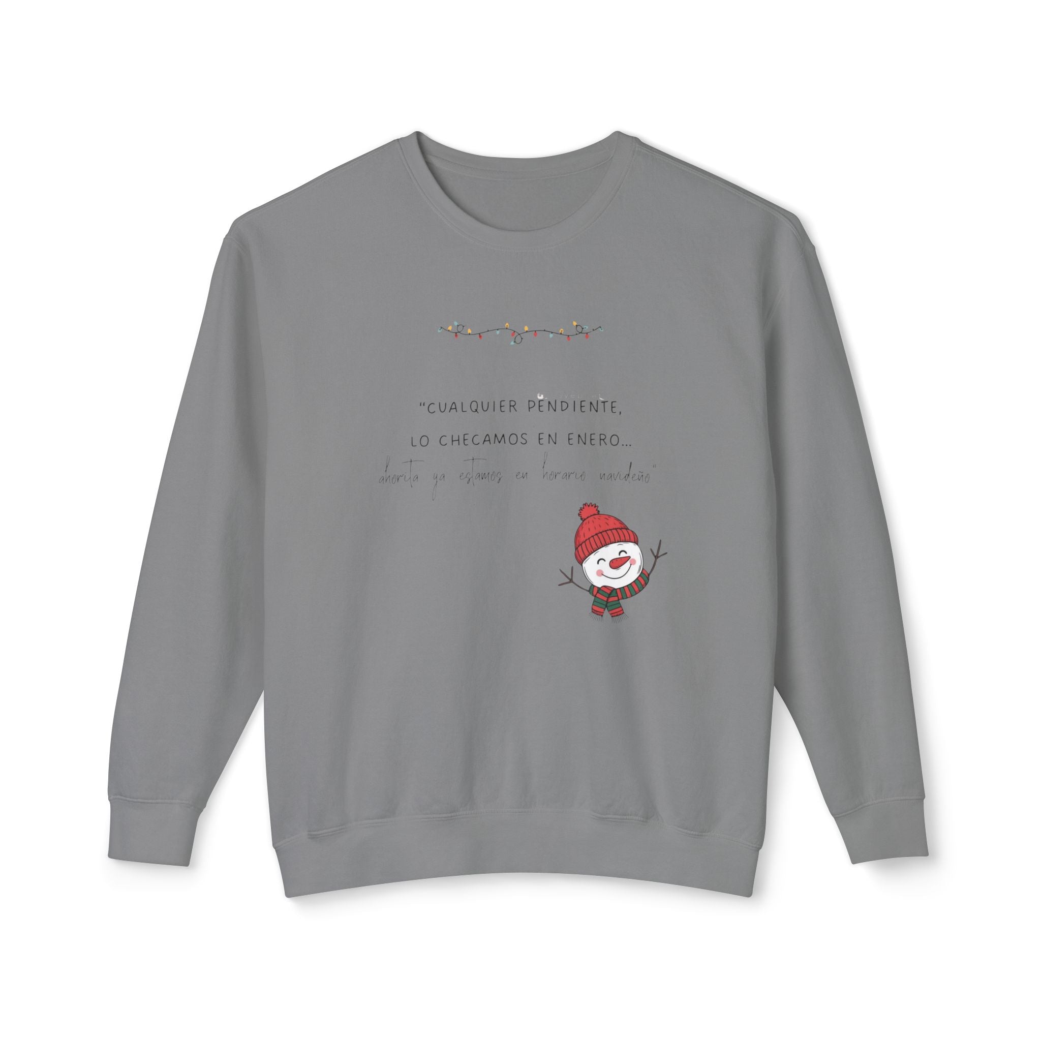 Snowman Crewneck Sweatshirt  Cute Holiday Snowman Pullover