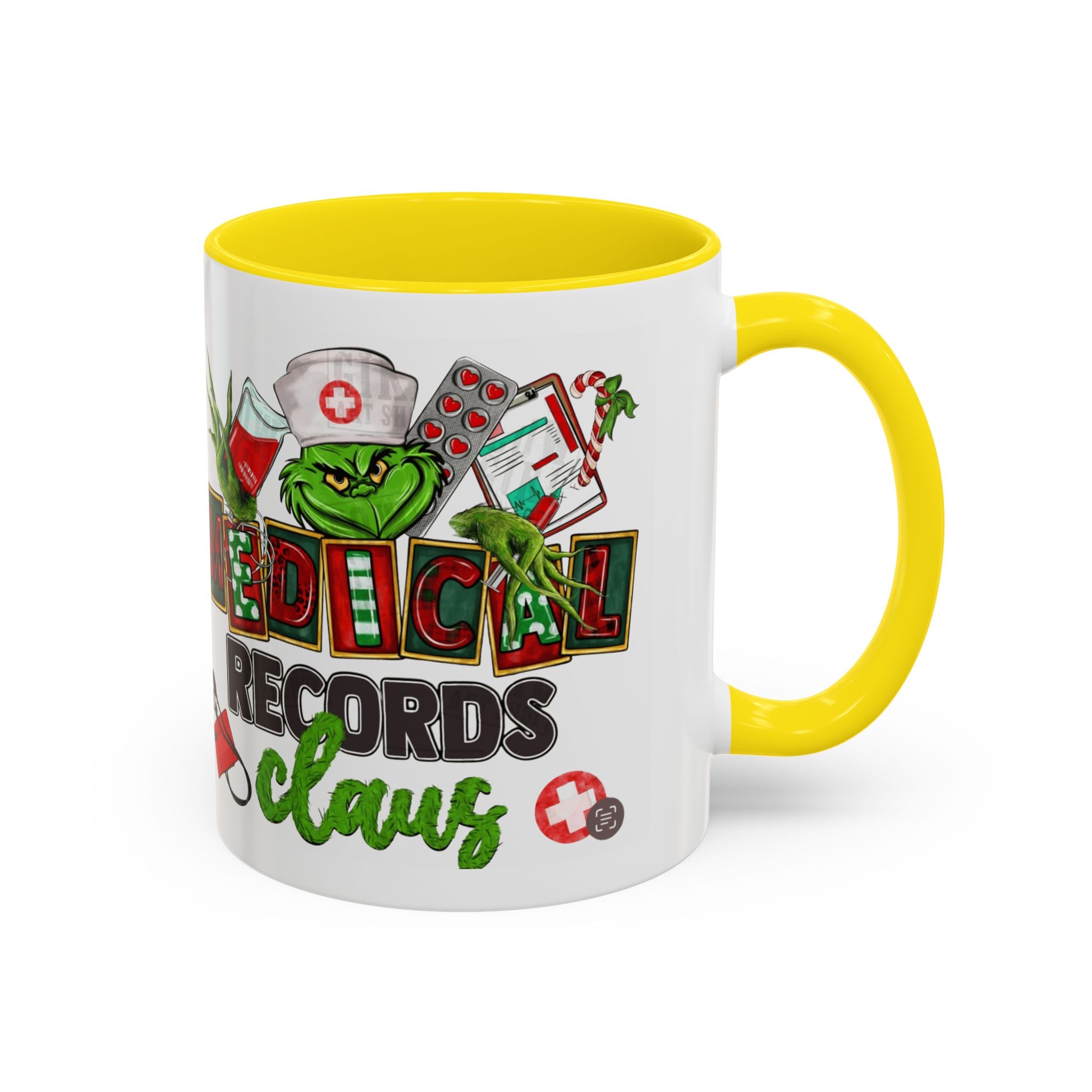 Medical Records Claus Coffee Mug — Funny Holiday Nurse & Medical Staff Gift (11/15oz) Medical Christmas Mug,
