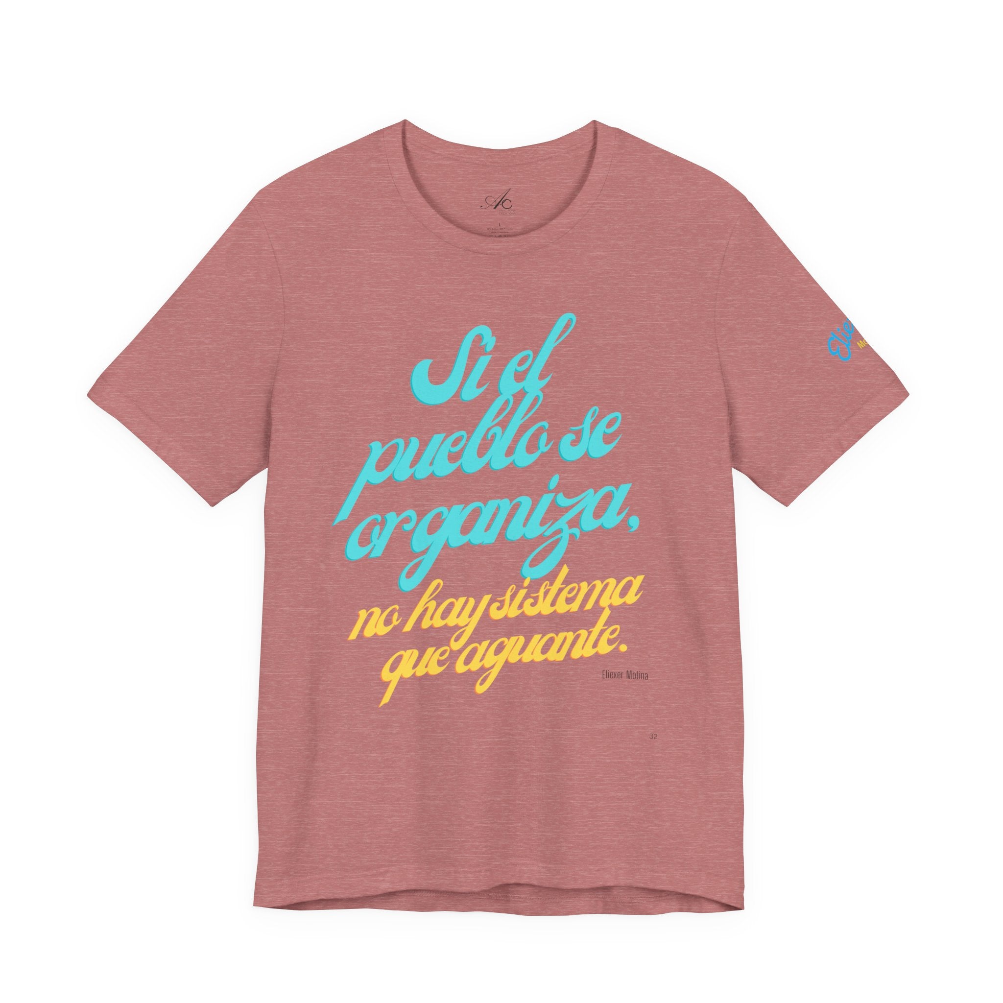 Spanish Script Tee  “Si el pueblo se organiza” Graphic T-Shirt