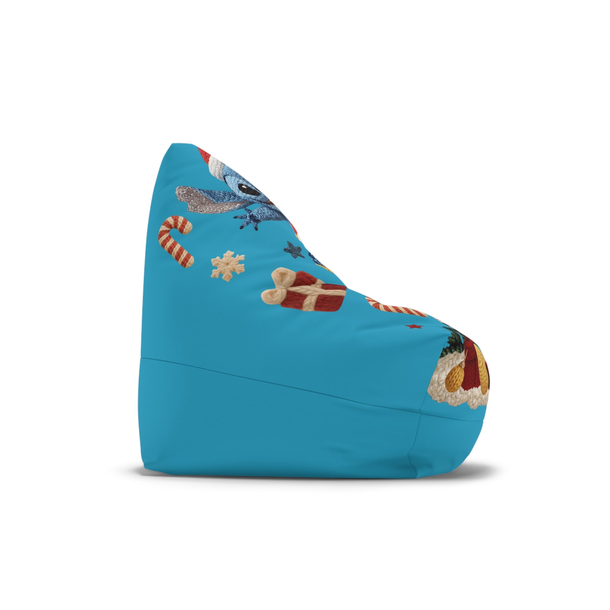 Bean Bag Cover — Festive Disney Holiday Stitch & Winnie the Pooh Design