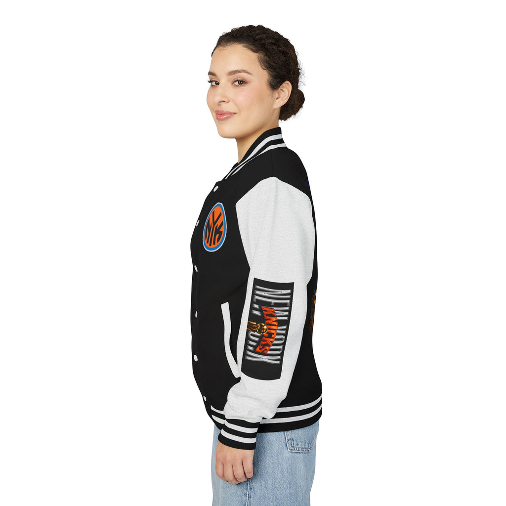 Basketball-Inspired Letterman Jacket — Men's Retro Varsity Sports Jacket Jose AlvarTribute Varsity Jacket