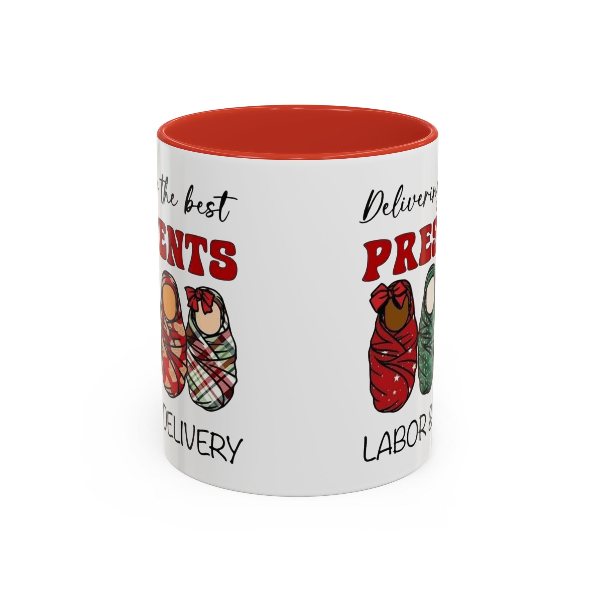 Christmas Presents Delivery Coffee Mug — "Delivering the Best Presents" Accent Mug Medical Christmas Mug,