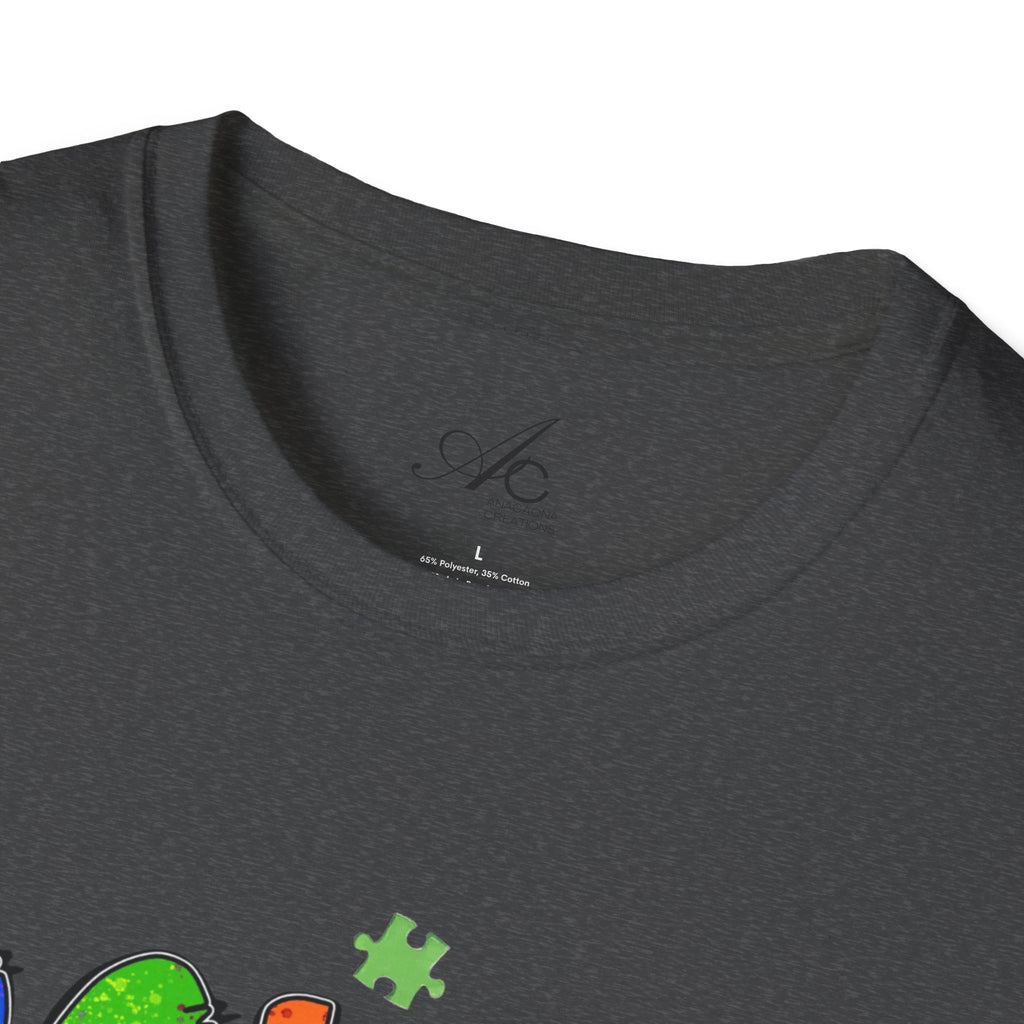 Color Outside the Lines Unisex T-Shirt for Autism Awareness