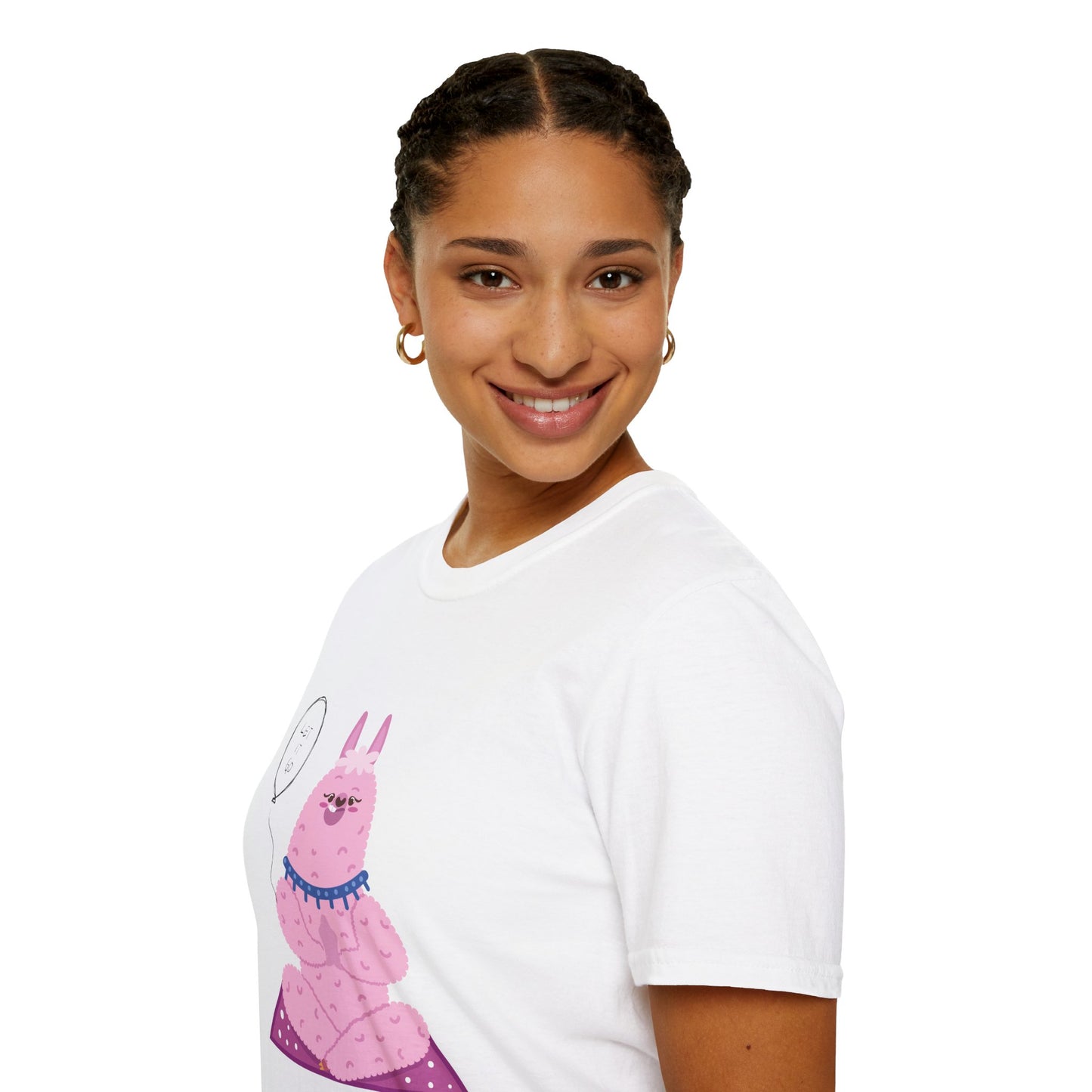 ✨ Let your outfit reflect your inner peace. Meditating Bunny T-Shirt, Softstyle Tee for Relaxation, Chill Vibes Apparel, Perfect Gift for Yoga Lovers, Cute Animal Graphic Tee