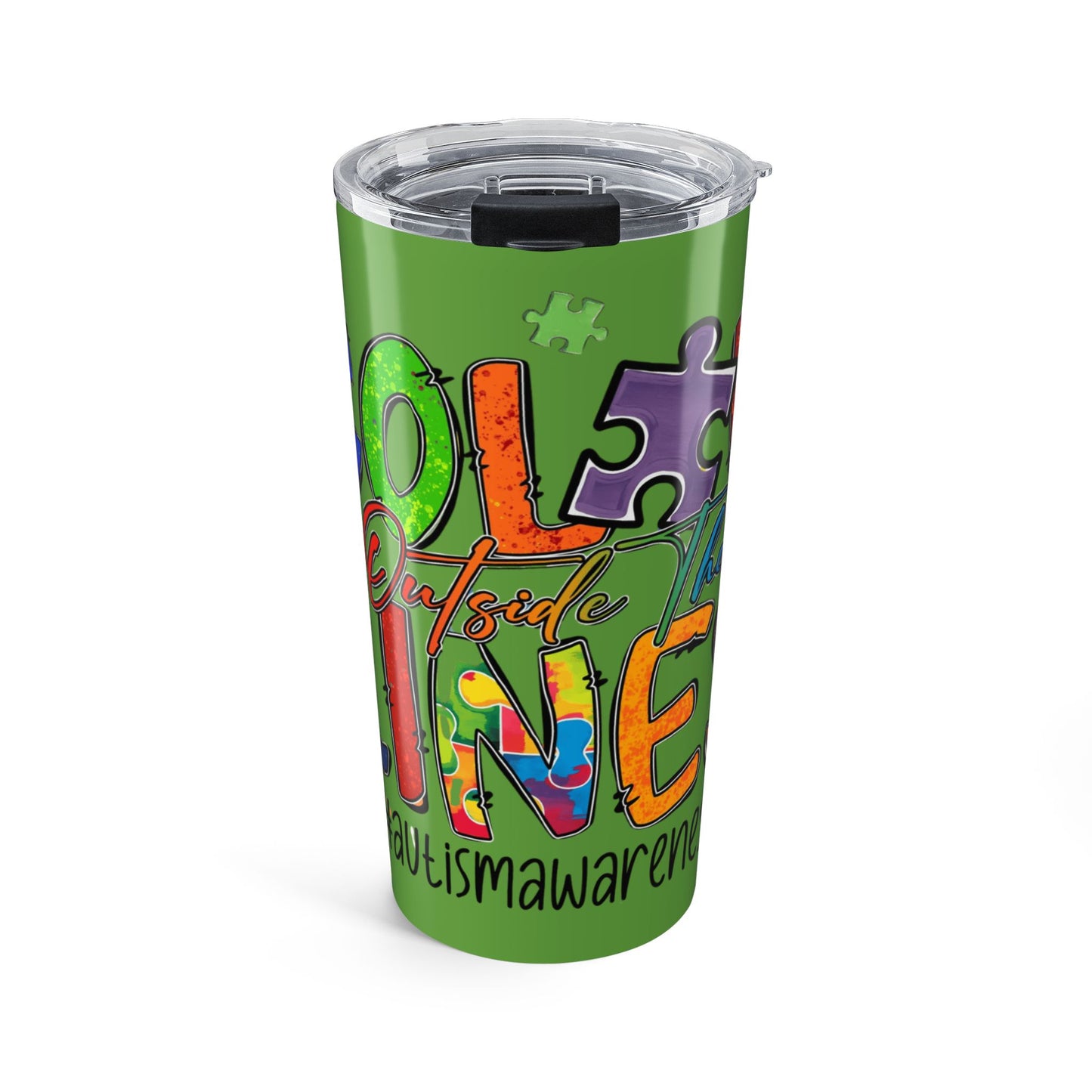 Colección Conciencia y Orgullo Autista Colorful Autism Awareness Tumbler 20oz - Fun & Inspirational Design