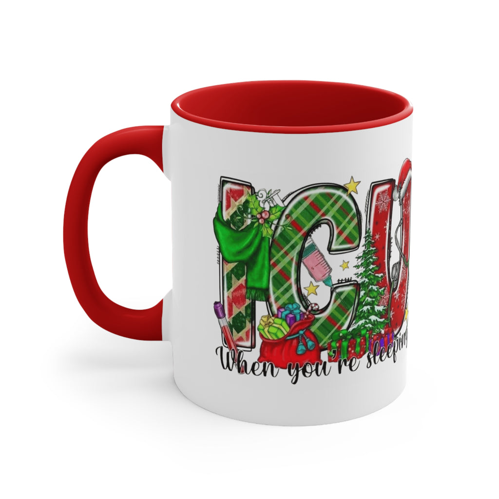 Christmas Joy Accent Mug — Festive 'JOY' Holiday Coffee Cup (11oz)Medical Christmas Mug