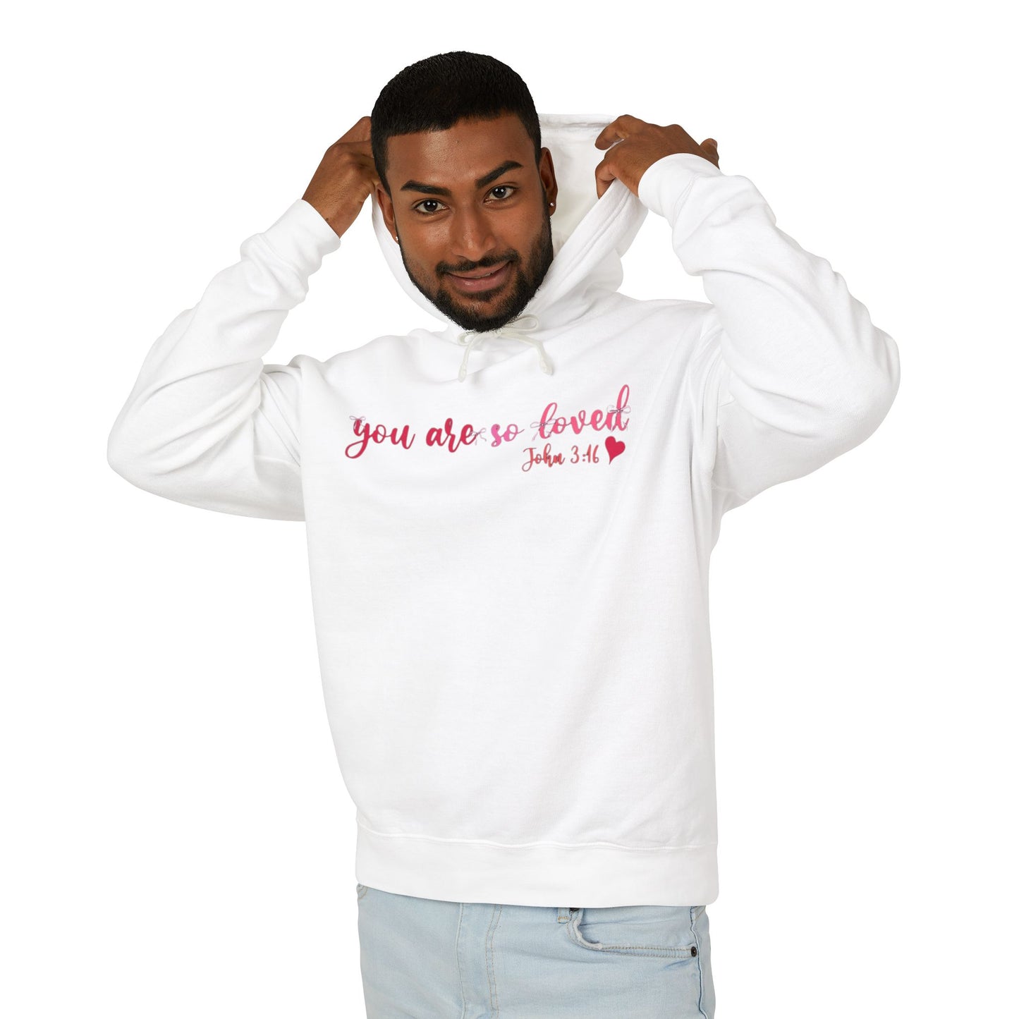 Mama Hoodie "You Are So Loved" — Christian Mama Lightweight Hooded Sweatshirt