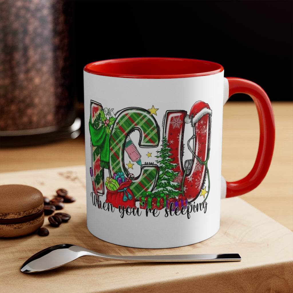 Christmas Joy Accent Mug — Festive 'JOY' Holiday Coffee Cup (11oz)Medical Christmas Mug