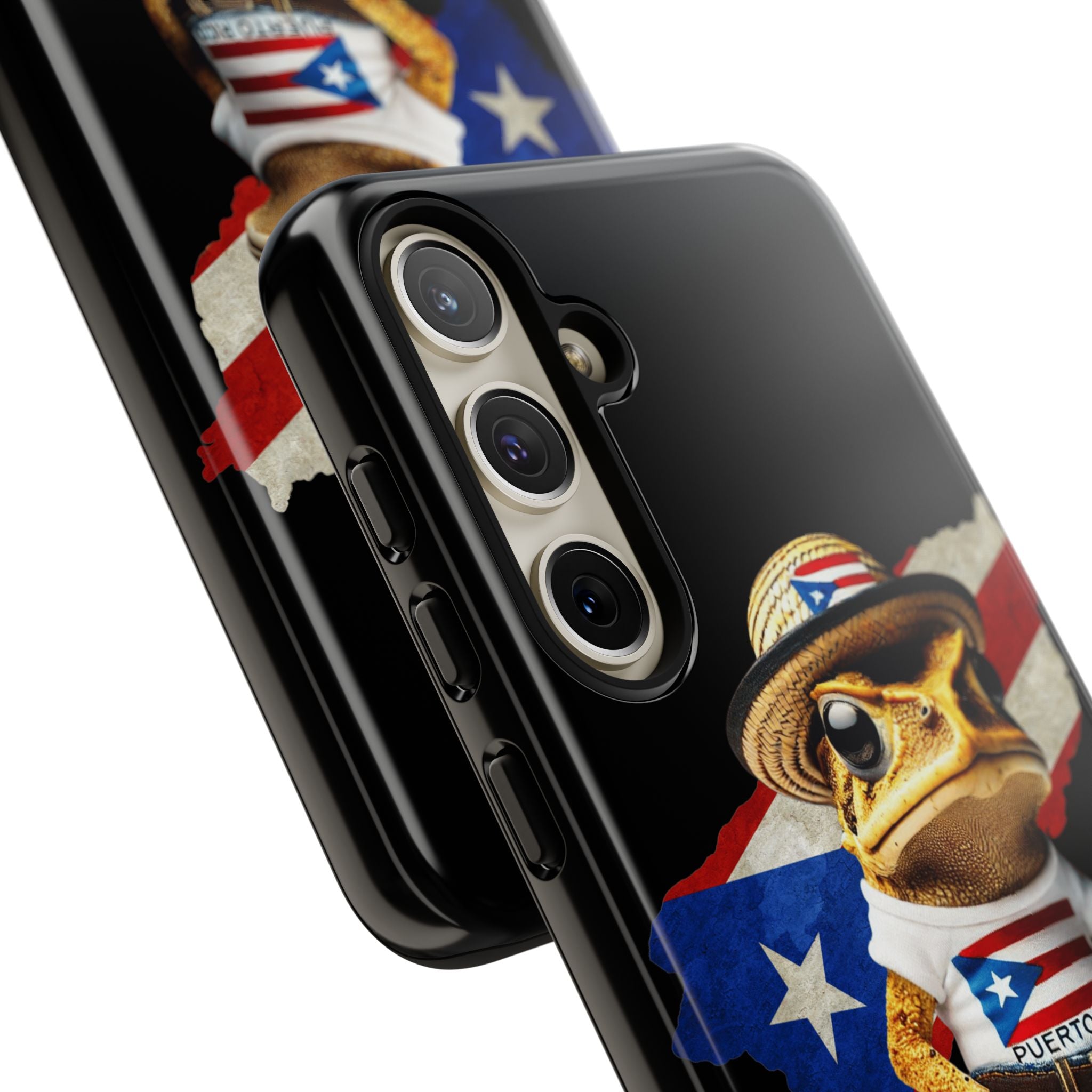 Puerto Rican Frog Tough Phone Case  Puerto Rico Flag Patriotic Protective Case