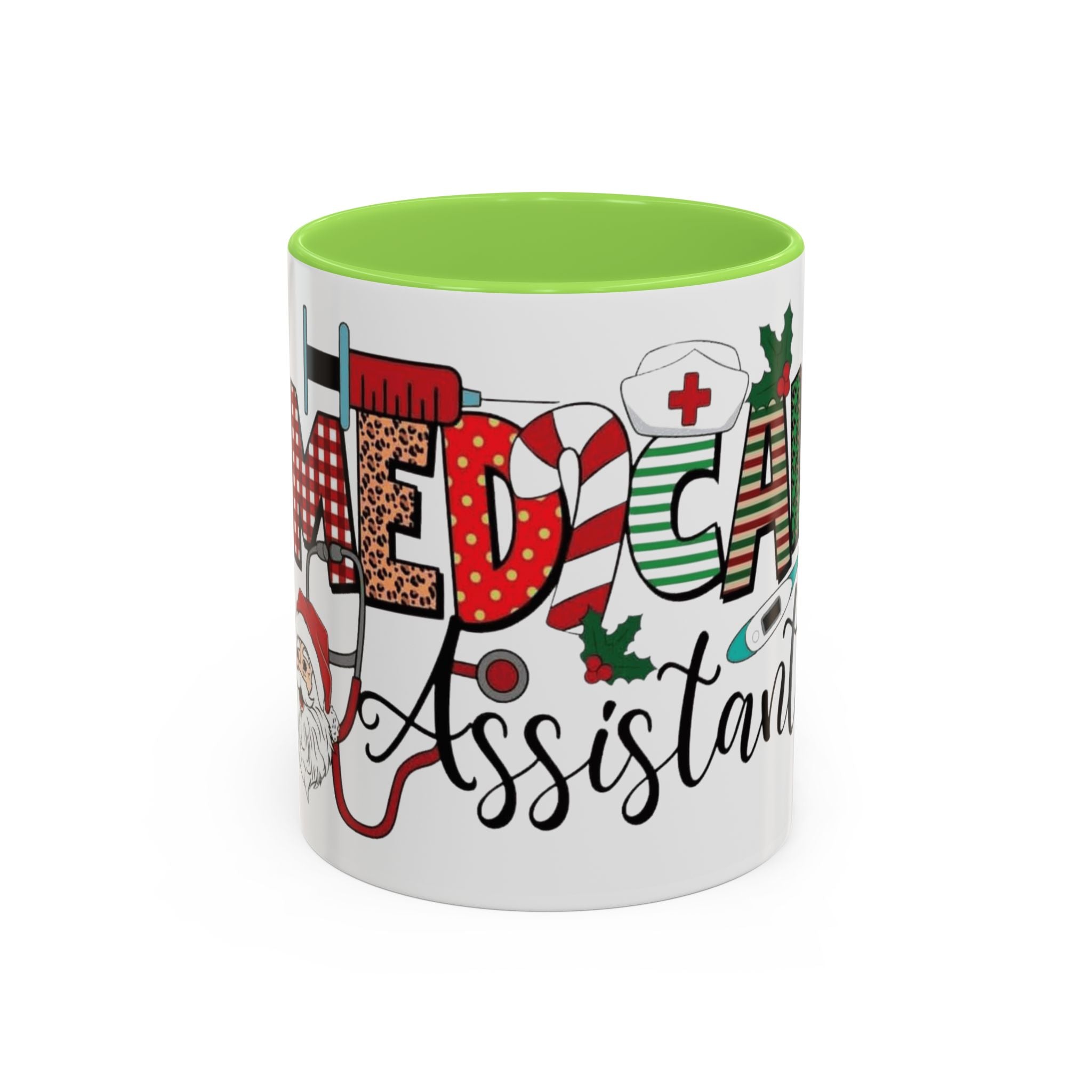 Medical Assistant Christmas Mug — Festive Colorful 11oz/15oz Coffee Cup Medical Christmas Mug