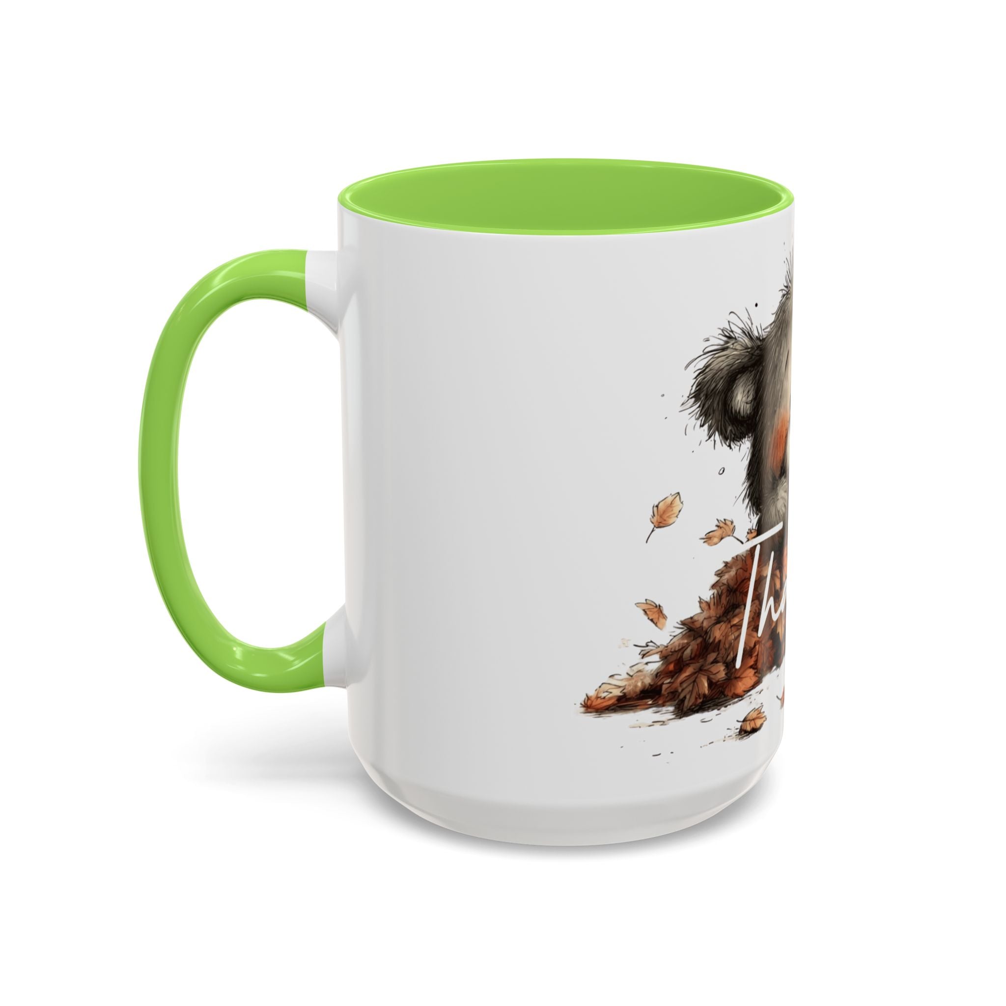 Thankful Bear Autumn Mug — Cute Fall Coffee Cup (11oz, 15oz)