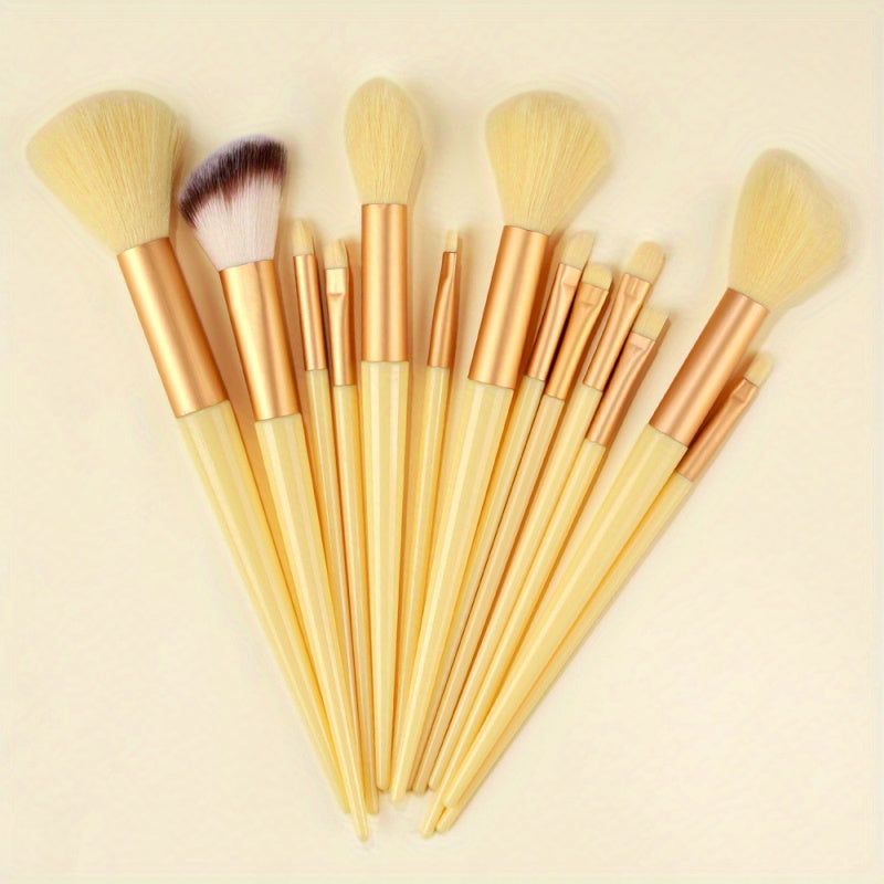 15Pcs Makeup Brush Set Soft Fluffy Professional Cosmetic Foundation Powder Eyeshadow Kabuki Blending Make Up Brush Beauty Tool Ideal For Makeup Beginner And Artist