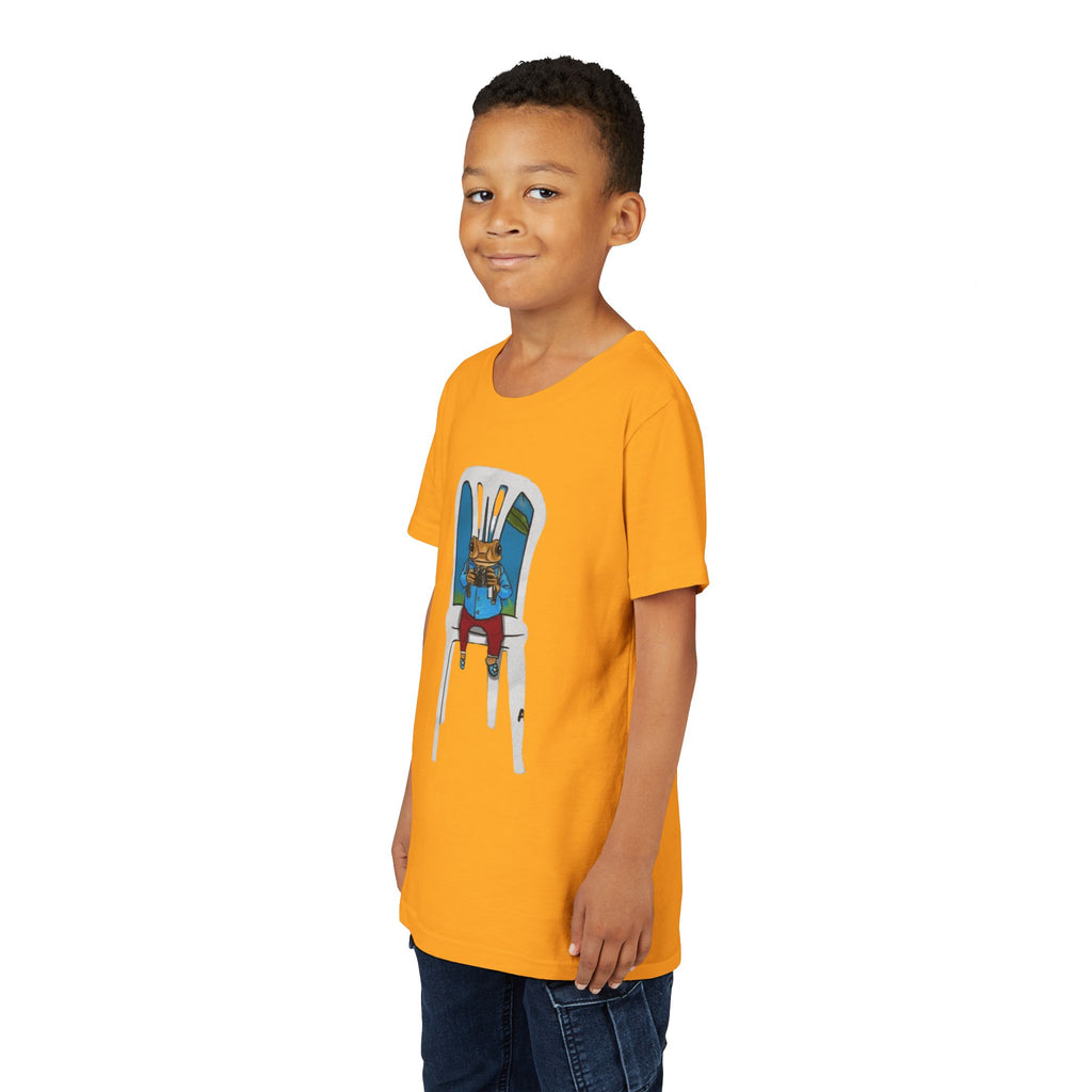 Kids Concho on a High Chair T-Shirt Cute Baby Rabbit Feeding Tee kids PUERTO RICO CHRISTMAS T-SHIRT