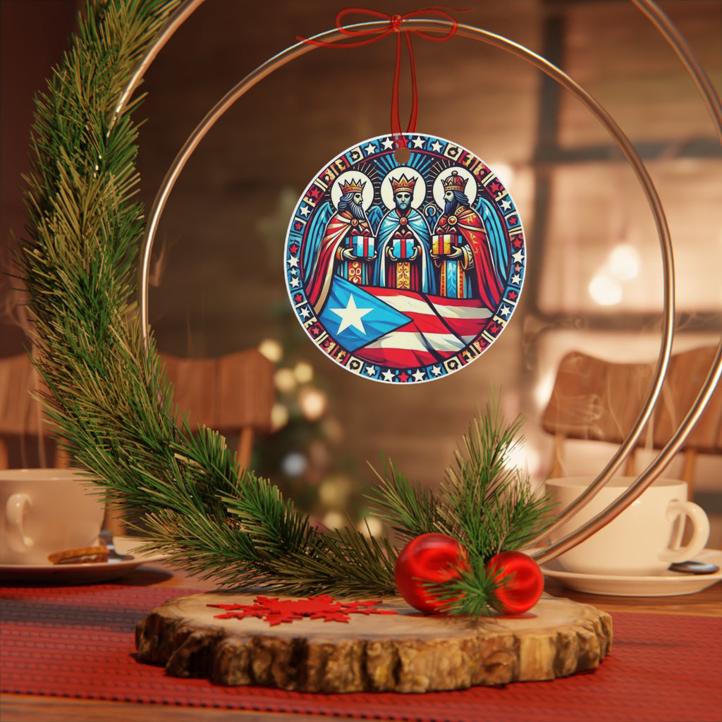 Puerto Rican Kings Metal Ornament - Holiday Decor