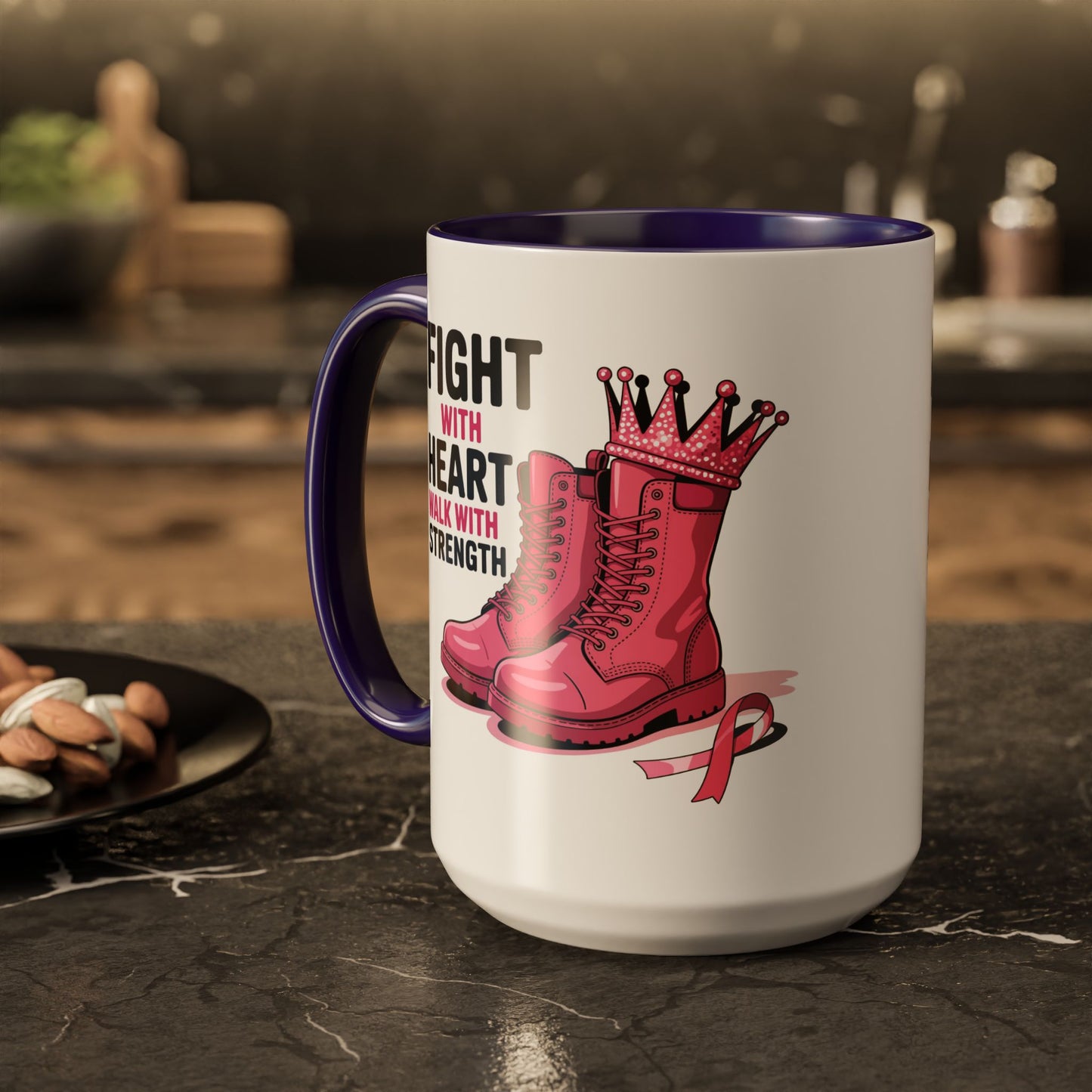 You Beat It! Cancer Survivor Mug | Motivational Gift for Her or Him | Warrior Mug