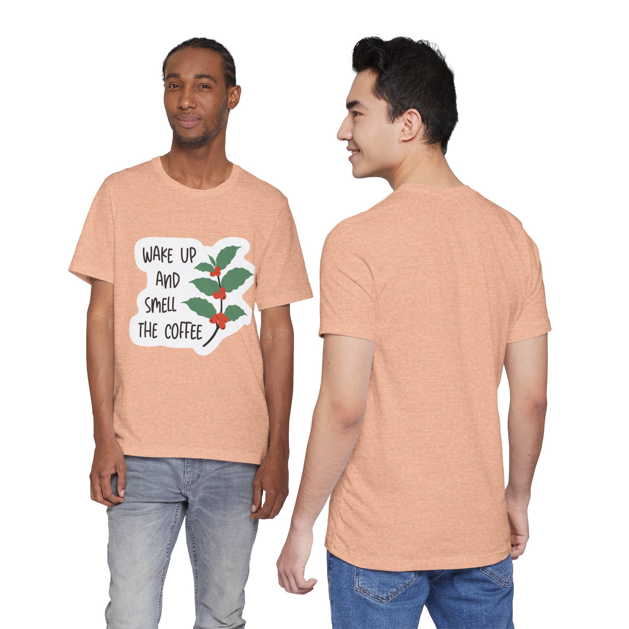 Wake Up and Smell the Coffee Tee  Coffee Plant Graphic T-Shirt