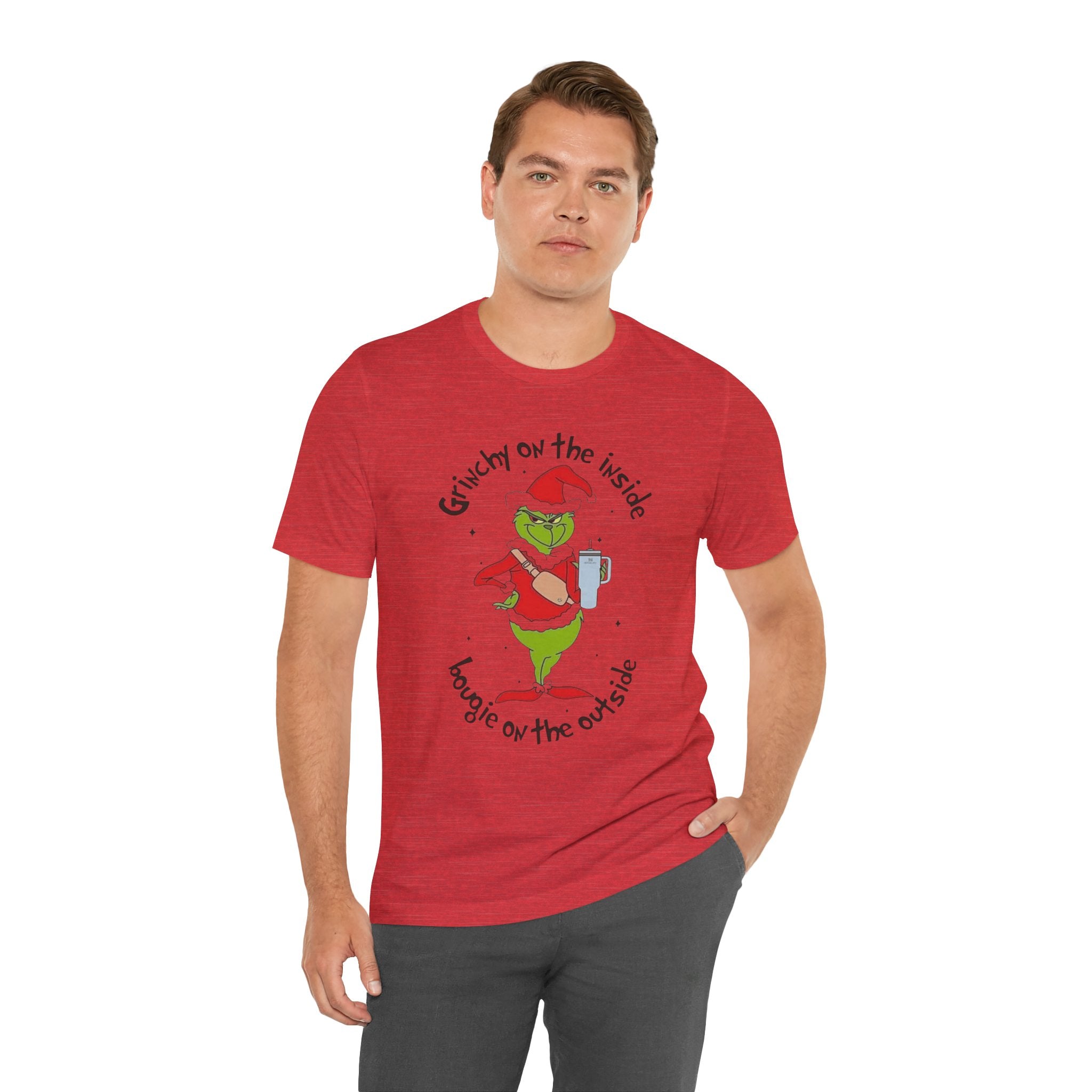 Grinch-Inspired Holiday Tee: 'Grinchy on the Inside, Boogie on the Outside'