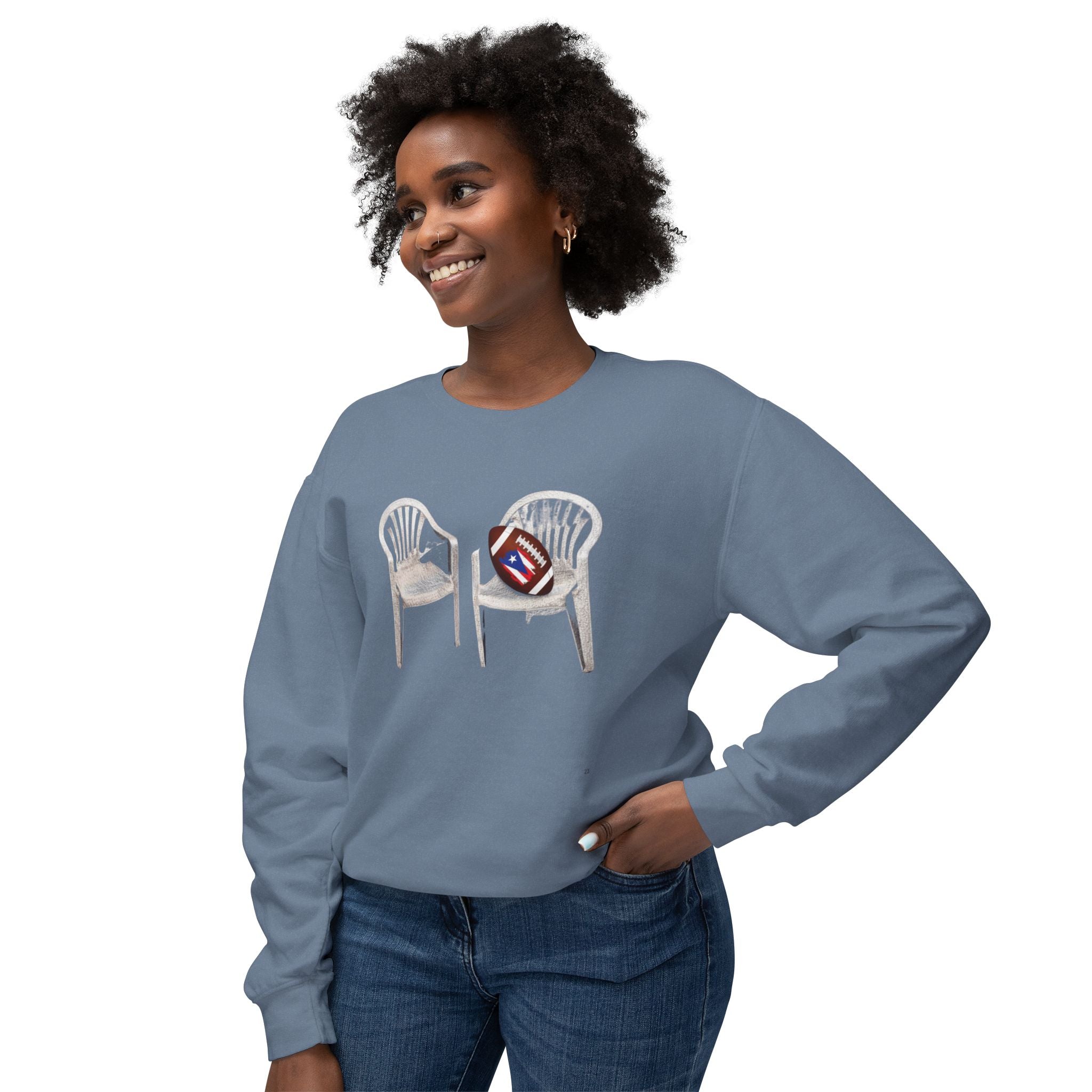 Benito Super Bowl 94 Puerto Rico Shirt Chair Vibes Crewneck Sweatshirt