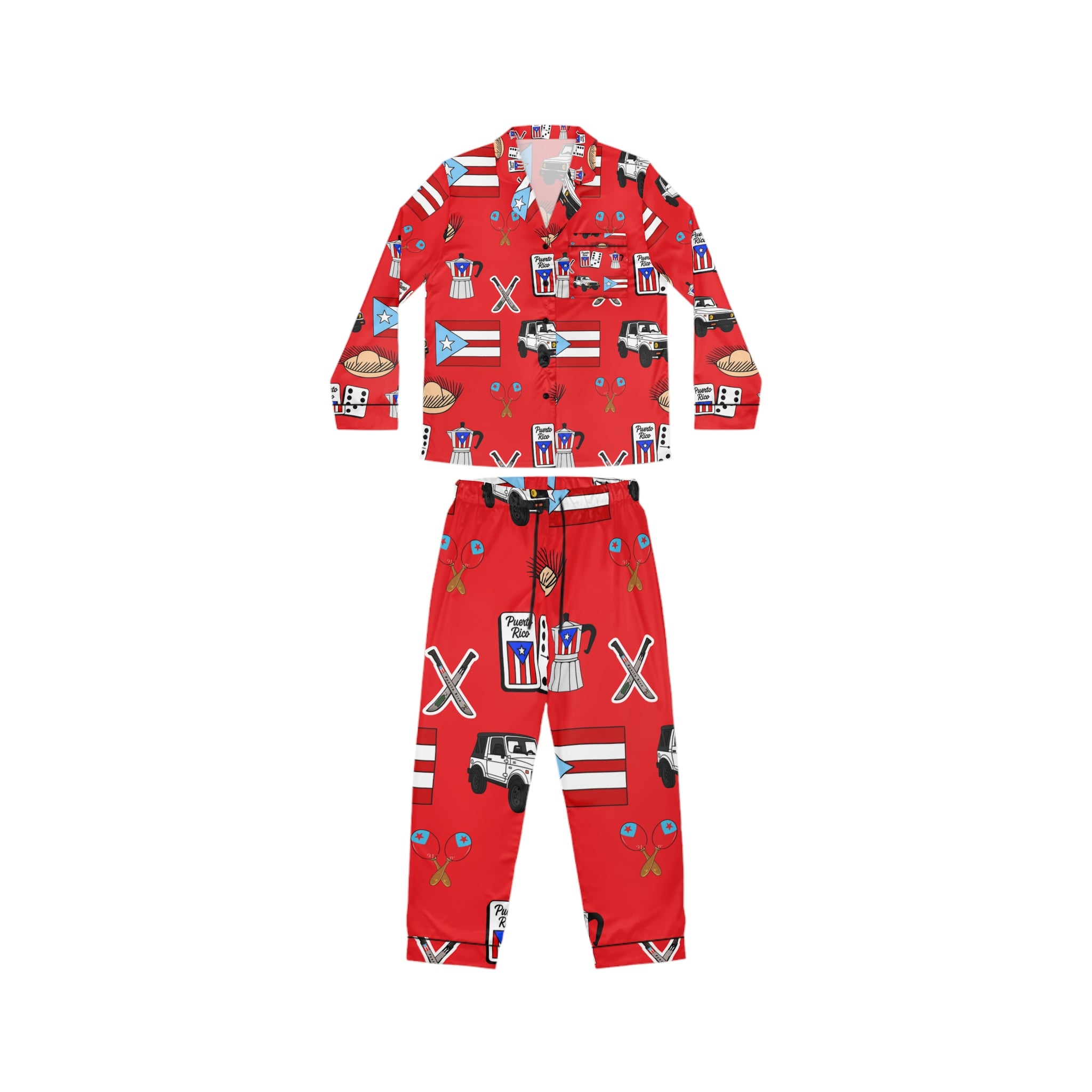 Cozy Puerto Rico Holiday Pajamas | Matching Family Set | Island Christmas Sleepwear