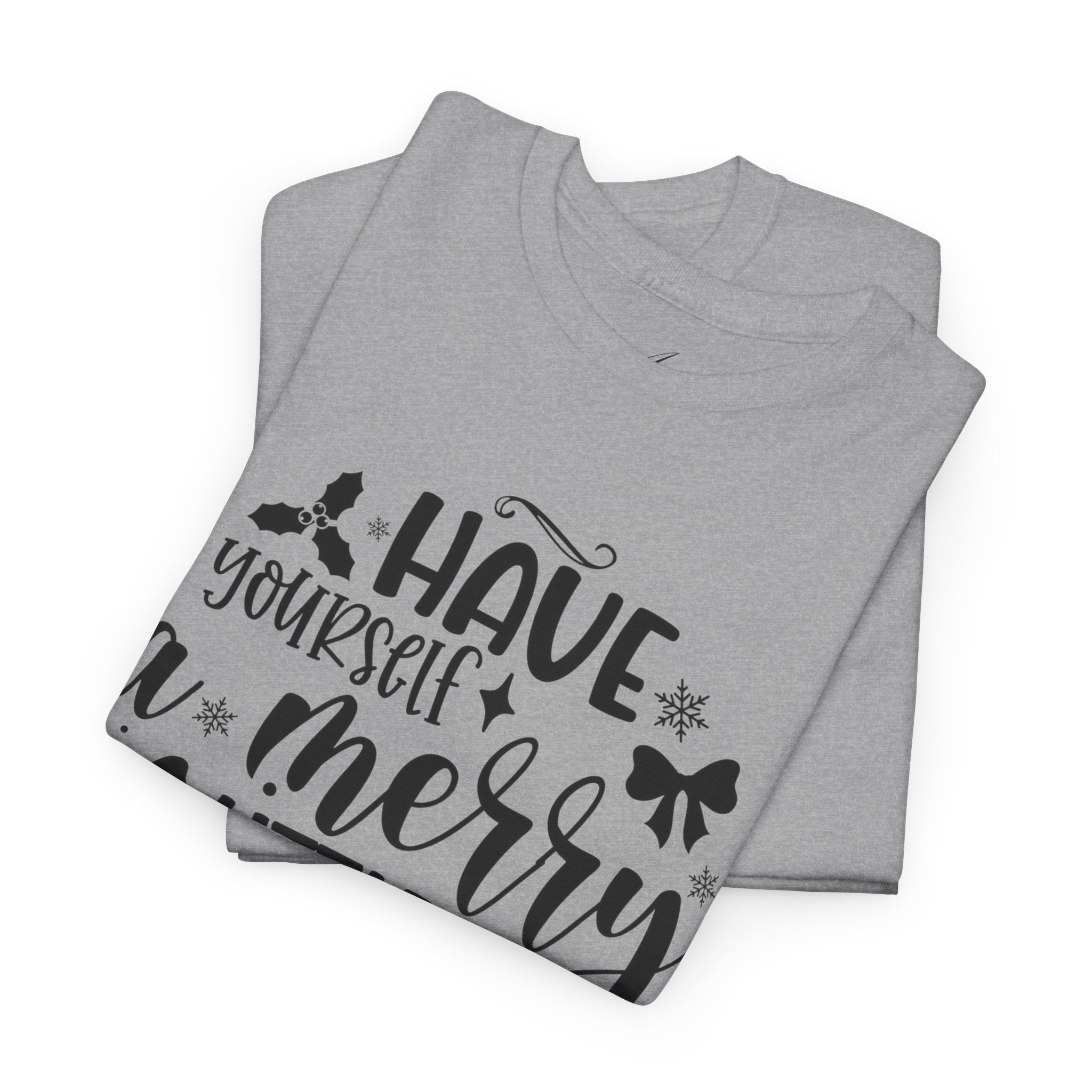 Merry Christmas Cotton Tee Holiday Graphic Tees & Cozy Festive Wear
