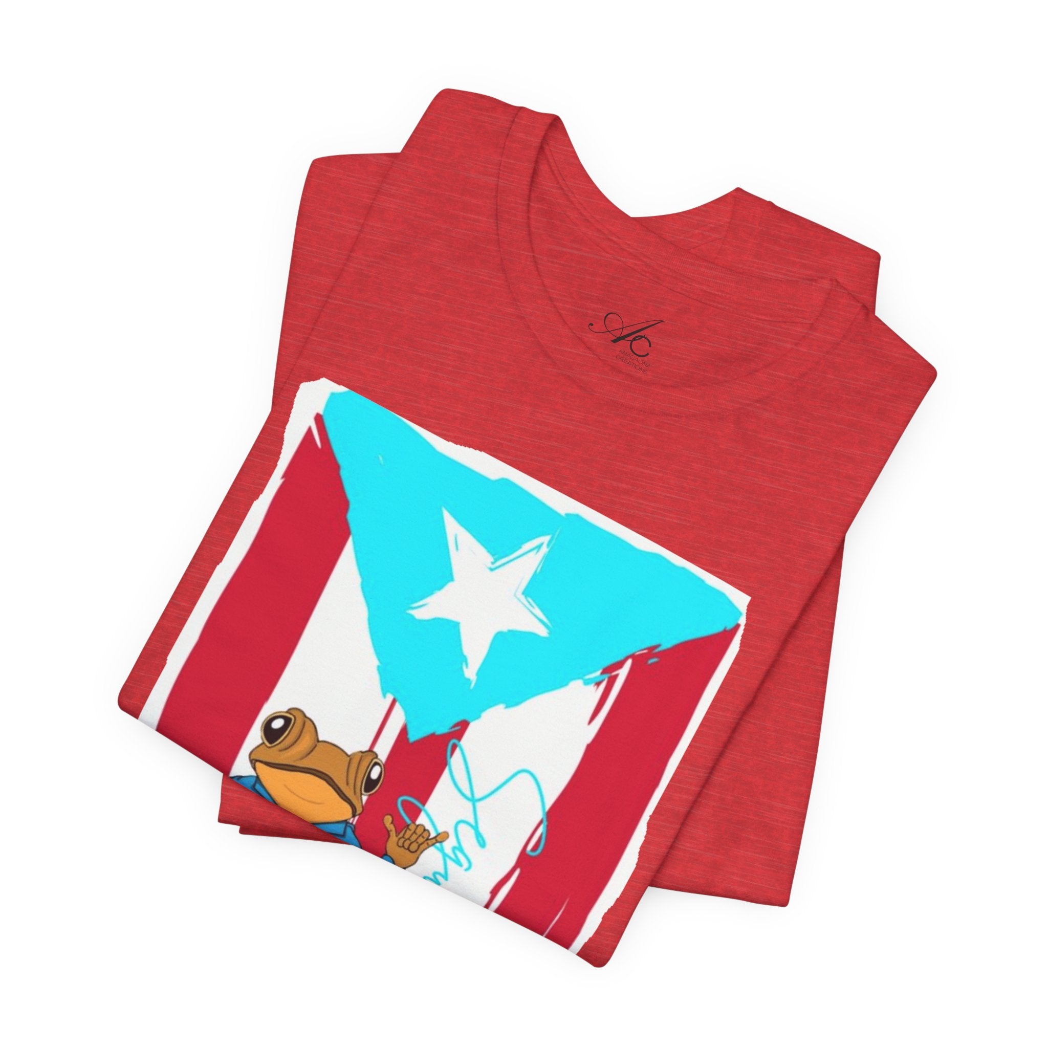 Puerto Rican Coqui Flag T‑Shirt  Boricua Pride Tee