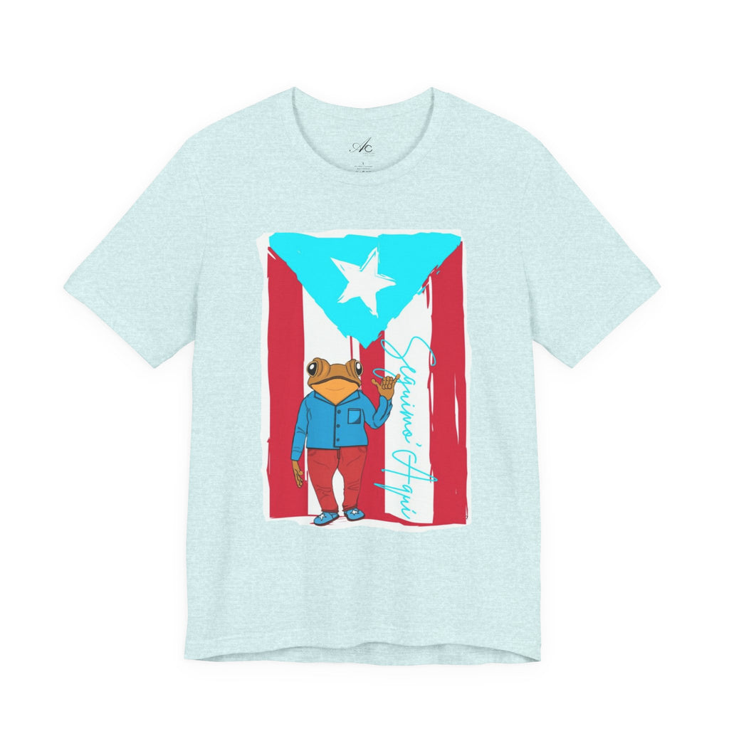 Puerto Rican Coqui Flag T‑Shirt  Boricua Pride Tee